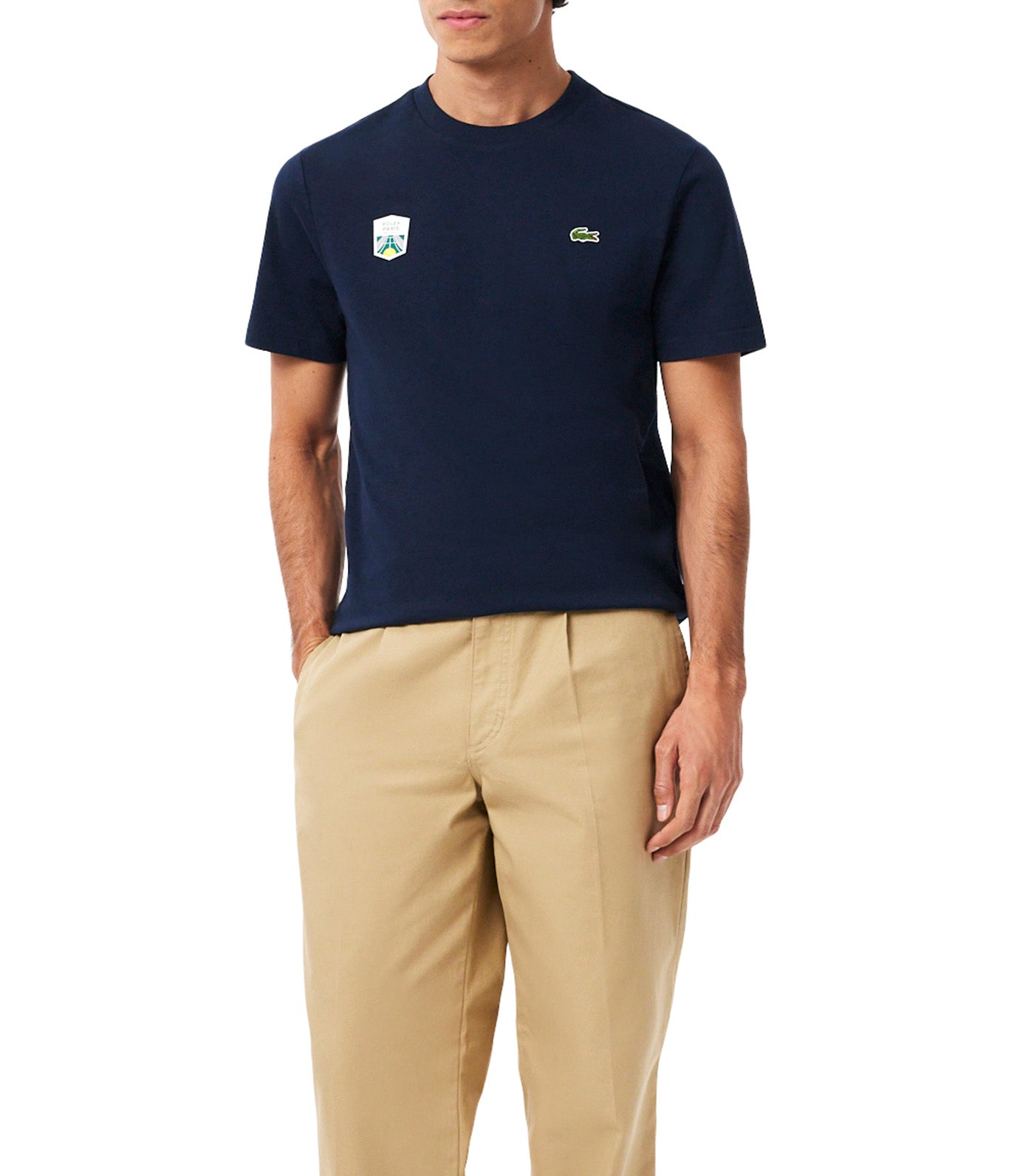 Lacoste Rolex Paris Masters Edition T-Shirt Navy Blue