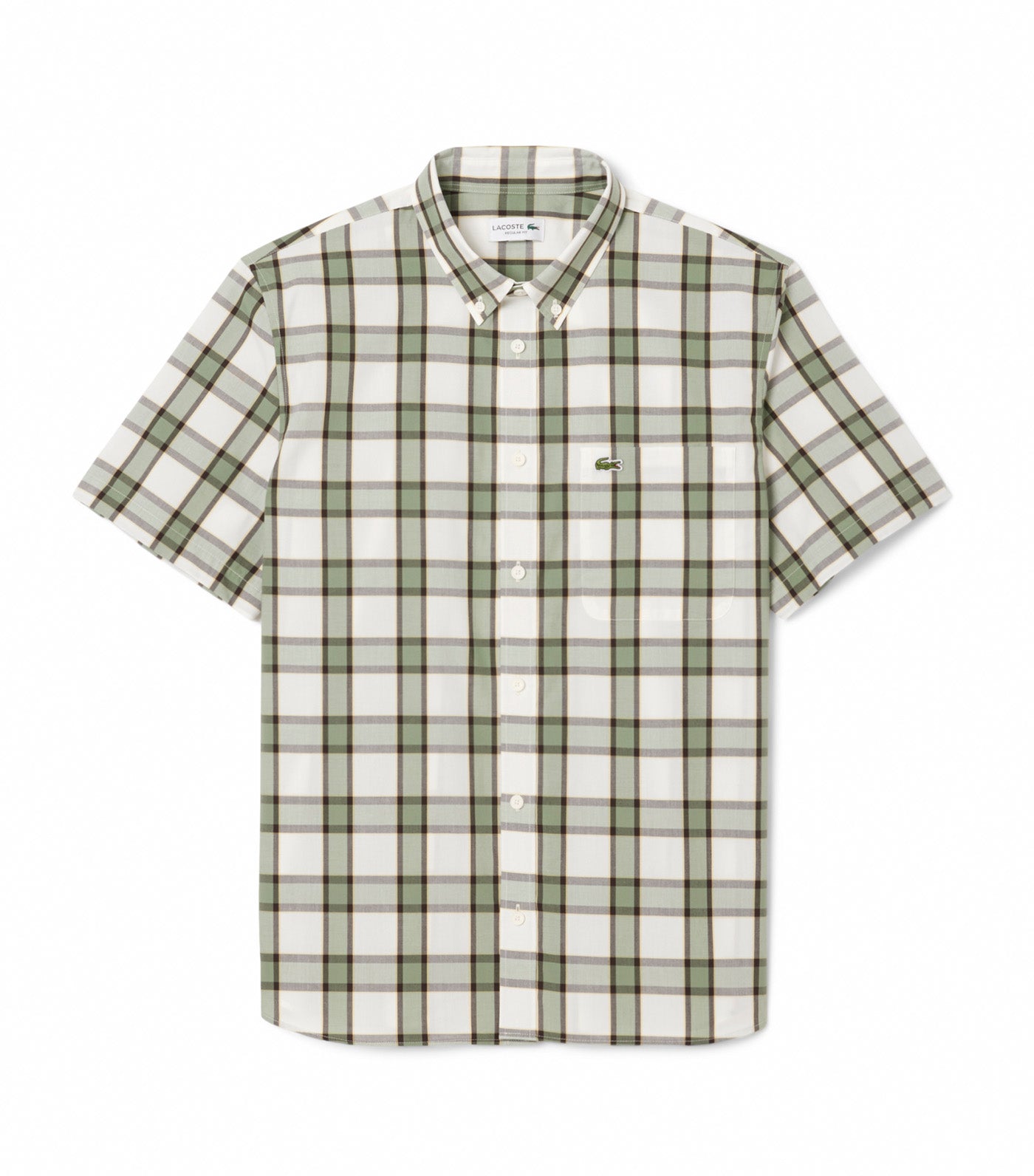 Lacoste Regular Fit Short Sleeved Shirt Flour/Sesame/Thyme