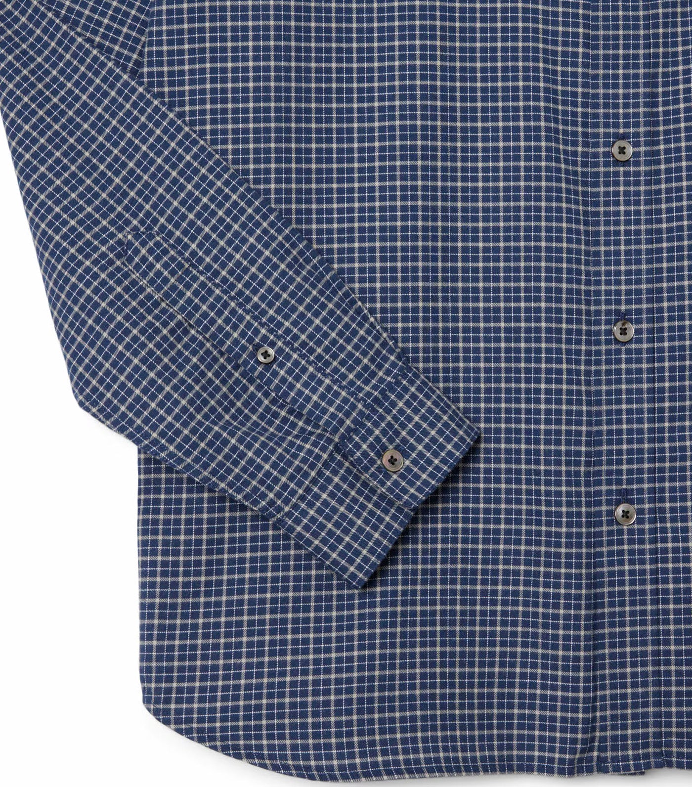 Lacoste Regular Fit Plaid Flannel Shirt Navy Blue/Flour