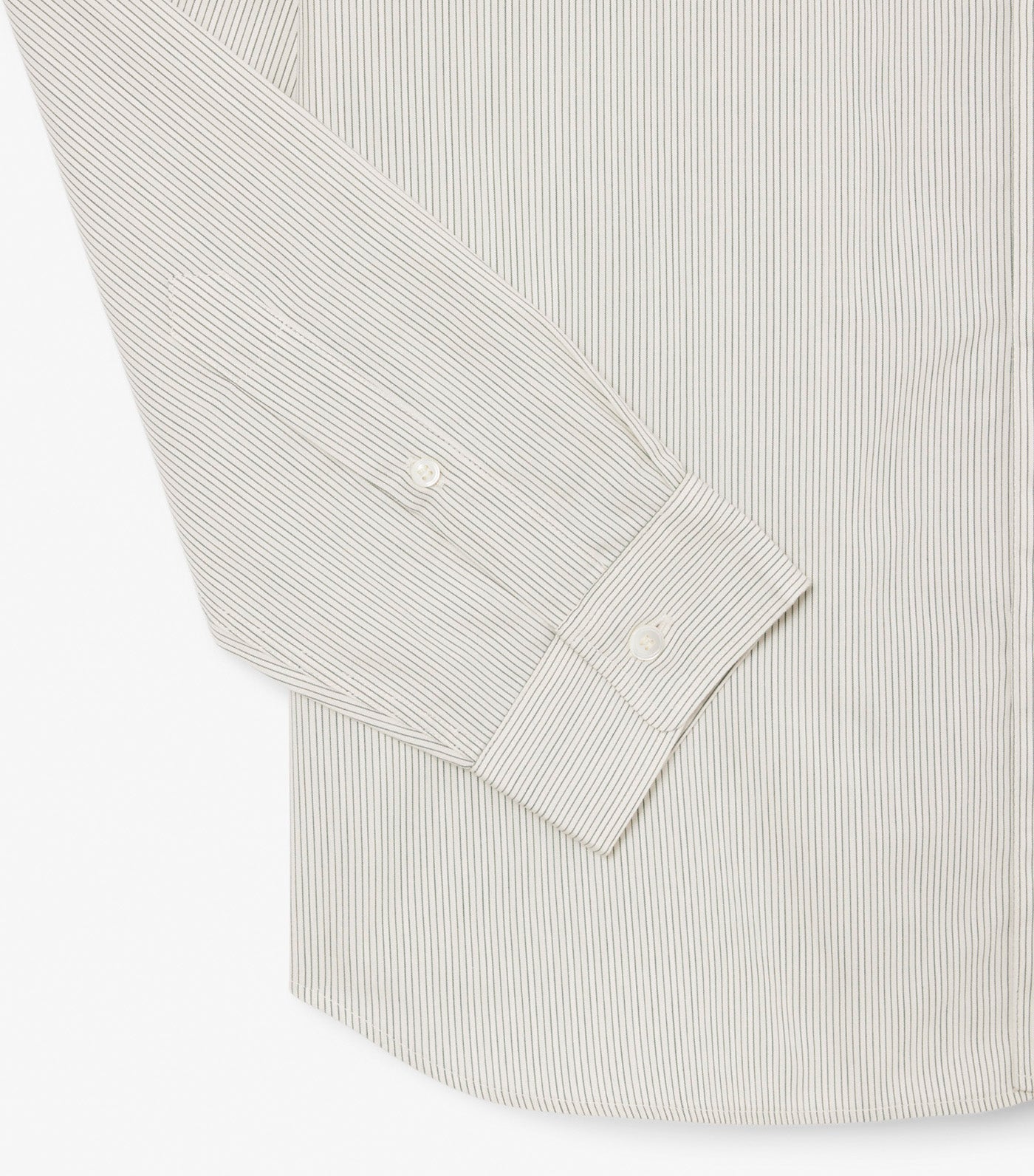 Regular Fit Striped Poplin Shirt Lapland/Sinople