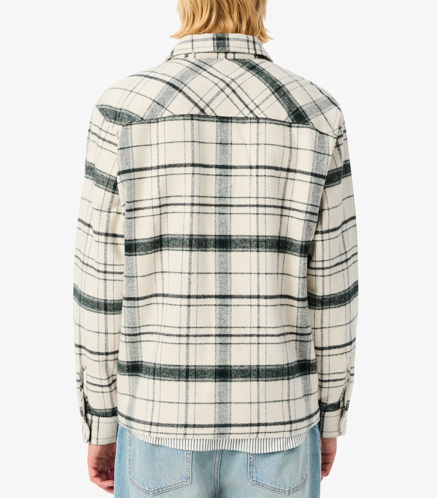 Cotton Plaid Overshirt Lapland/Sinople/Pitch Chine