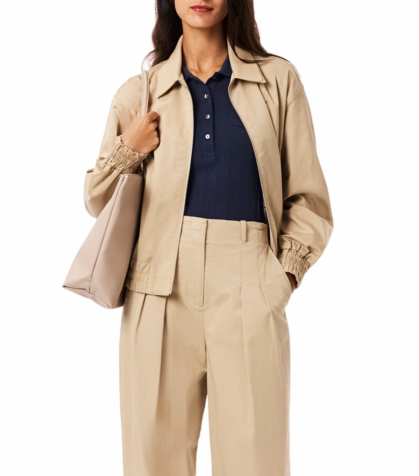 Lacoste Slim Fit Pointelle Branded L.12.D Polo Shirt Navy Blue