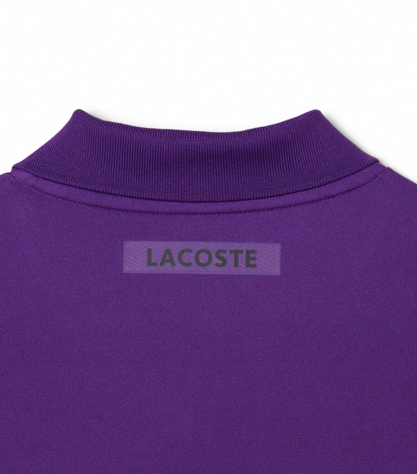 Lacoste Ultra Dry Printed Slim Fit Tennis Polo Shirt Cossak Purple
