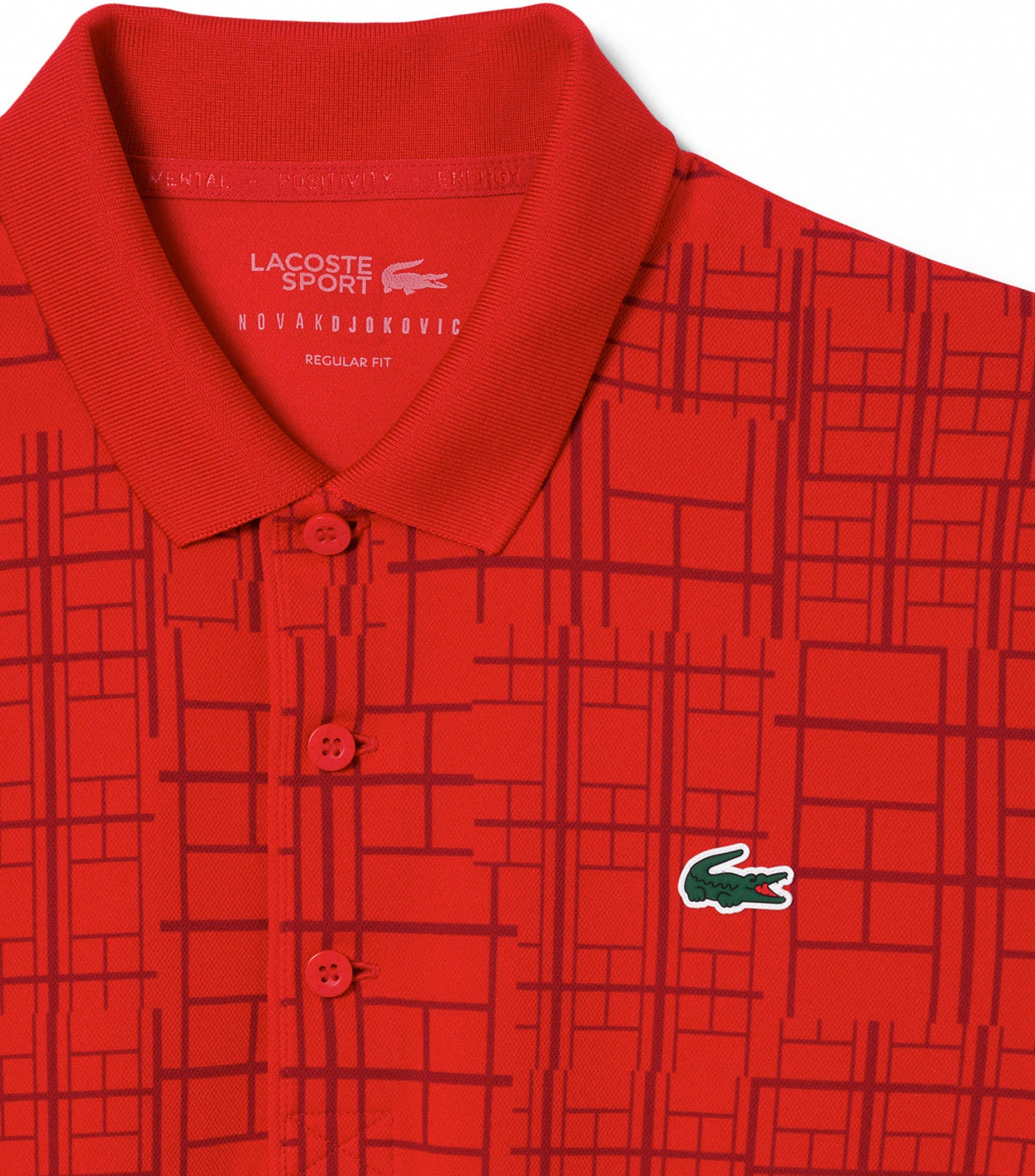 Lacoste Tennis x Novak Djokovic Polo Shirt Red