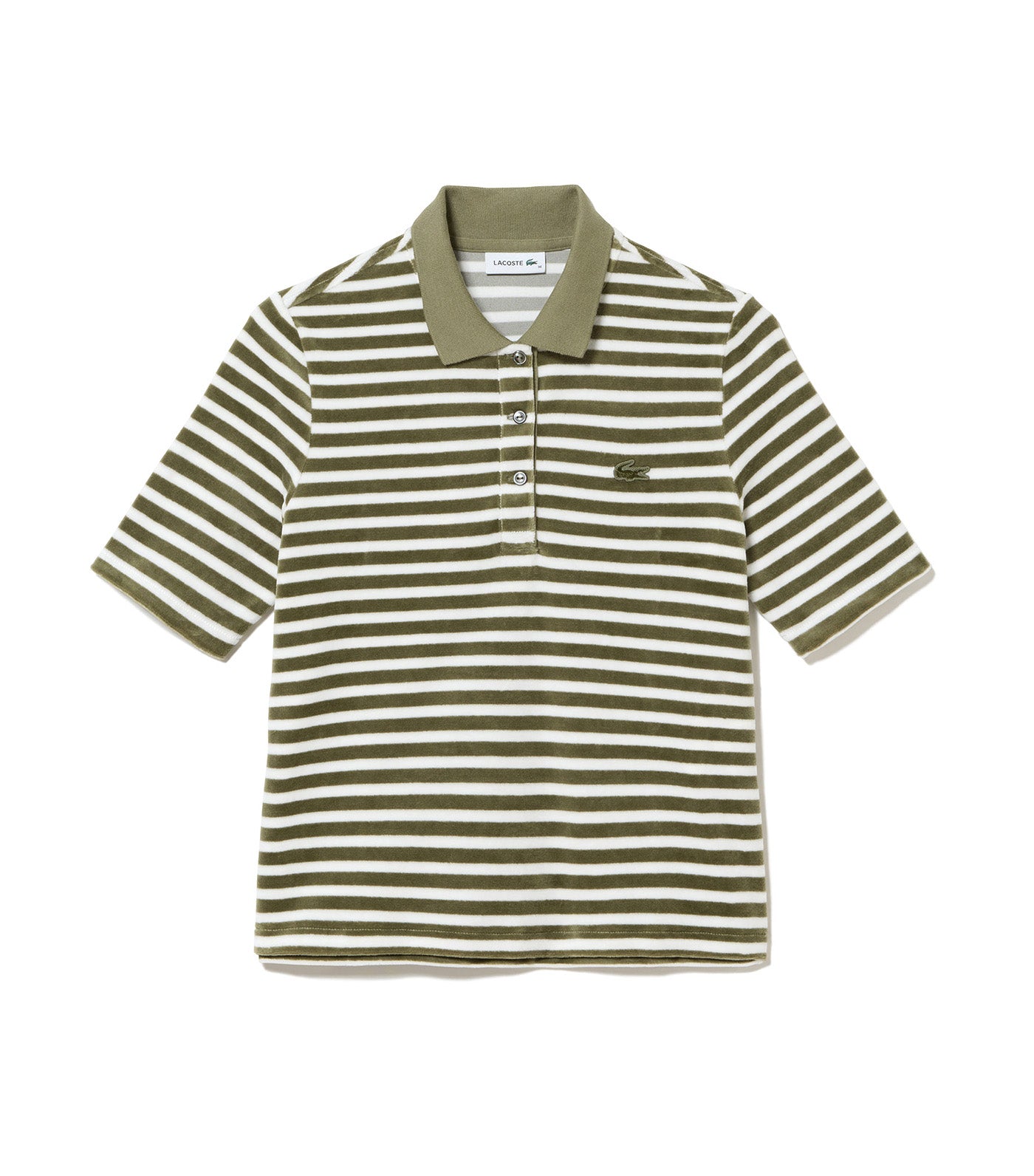 Striped Velvet Polo Shirt