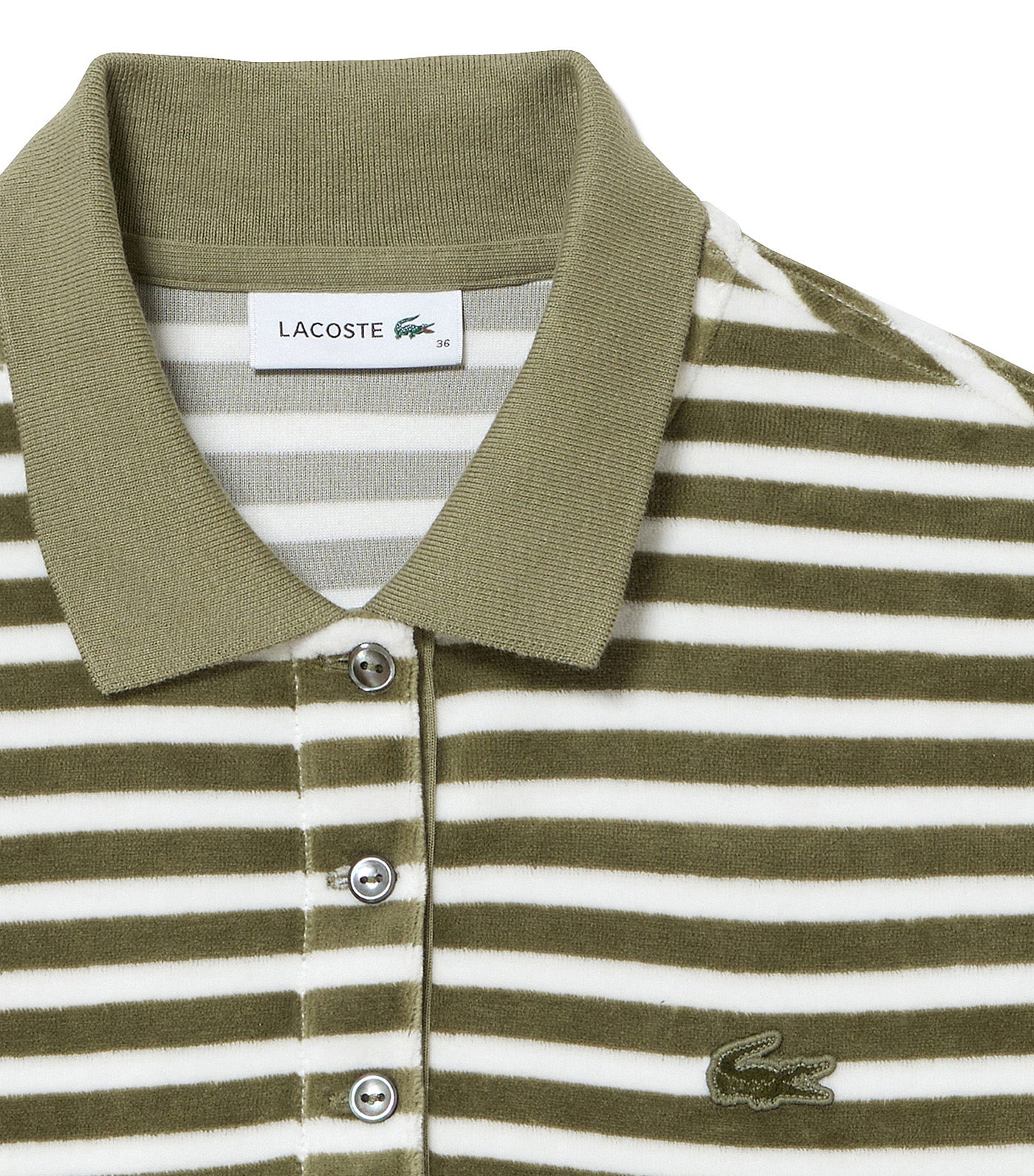 Striped Velvet Polo Shirt