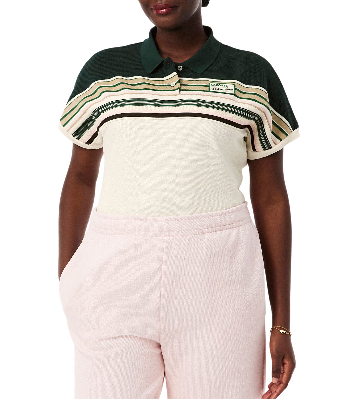 French Made Slim Fit Striped Polo Shirt