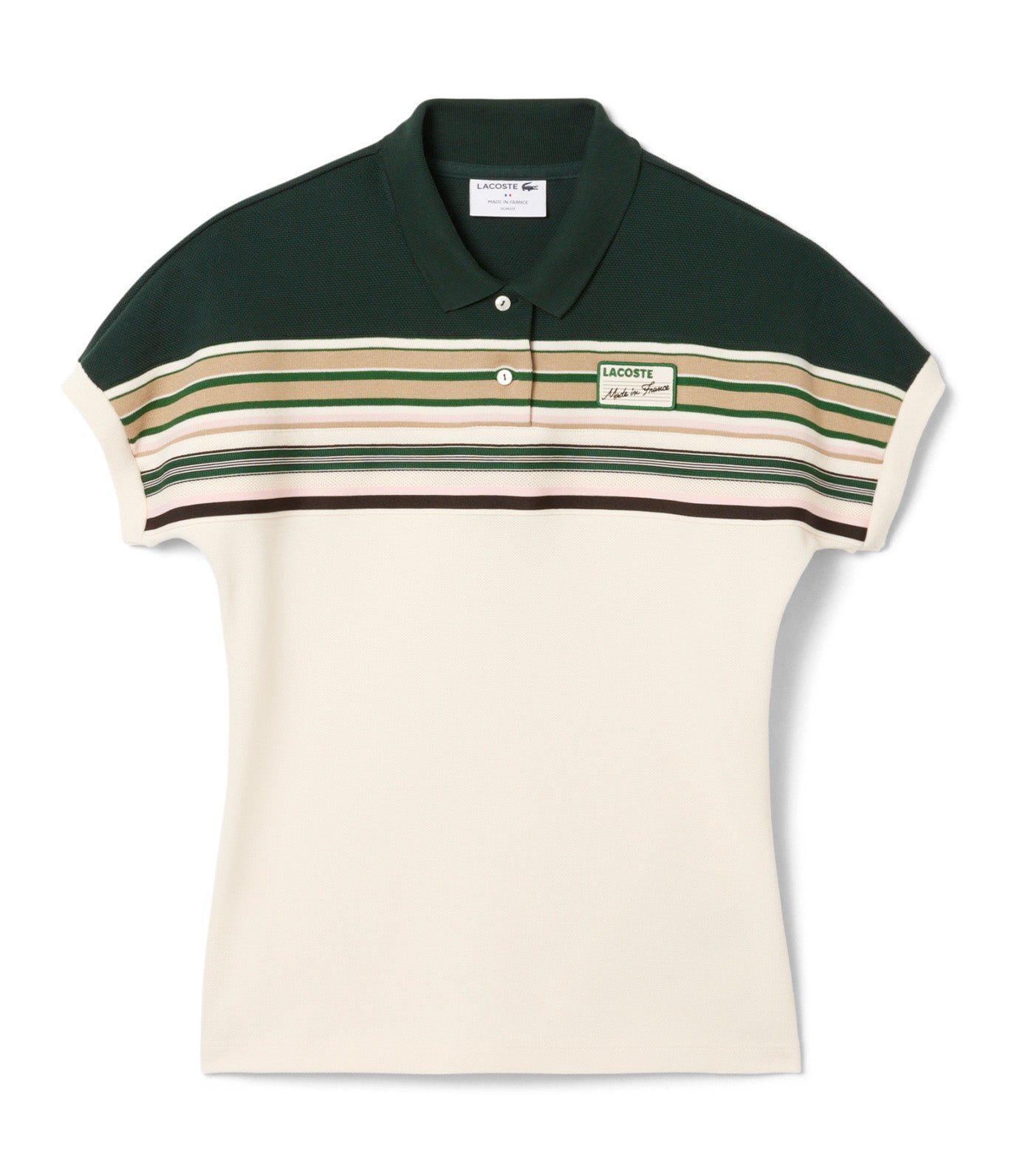 French Made Slim Fit Striped Polo Shirt