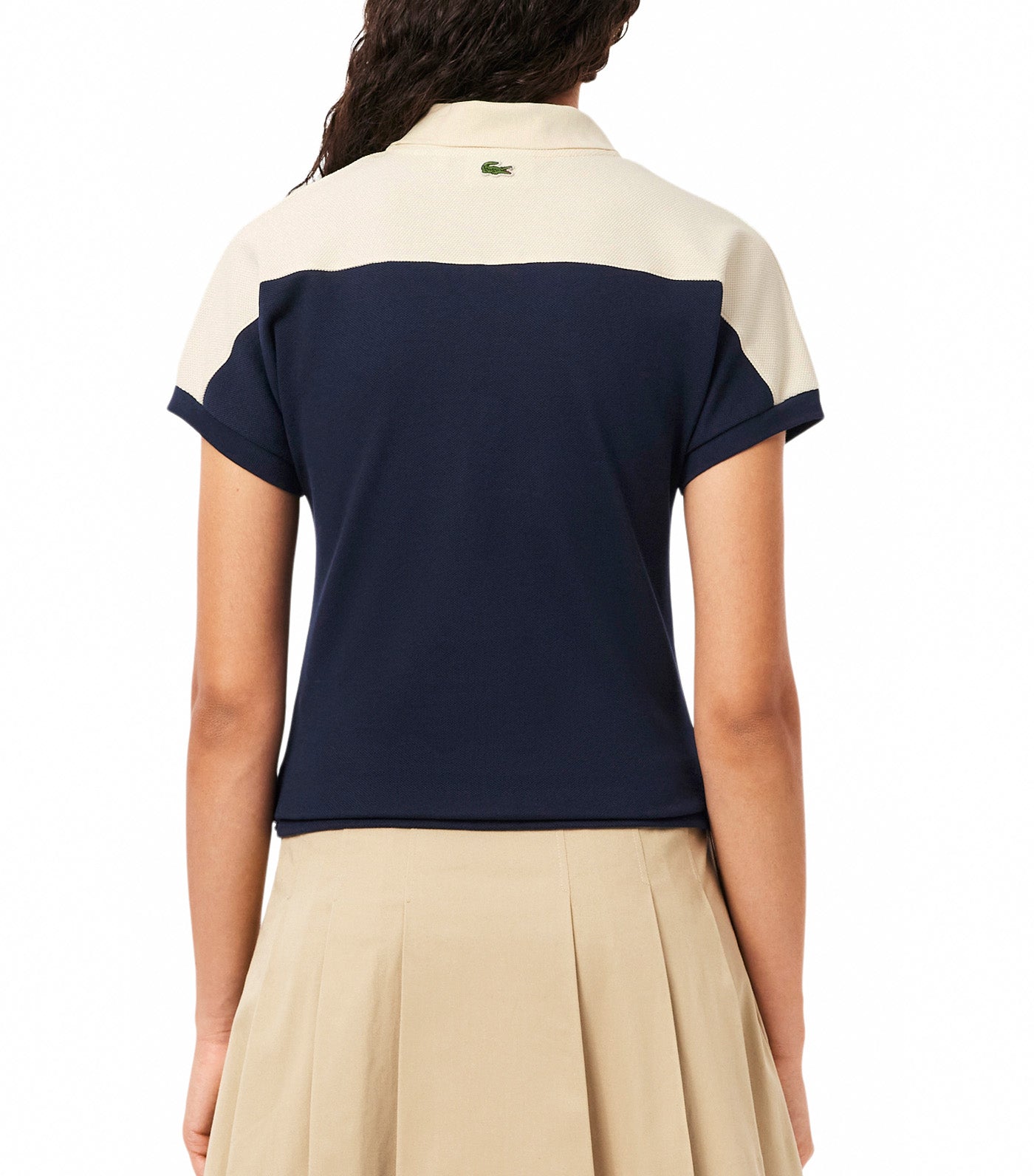 Lacoste French Made Slim Fit Striped Polo Shirt Navy Blue/Lapland