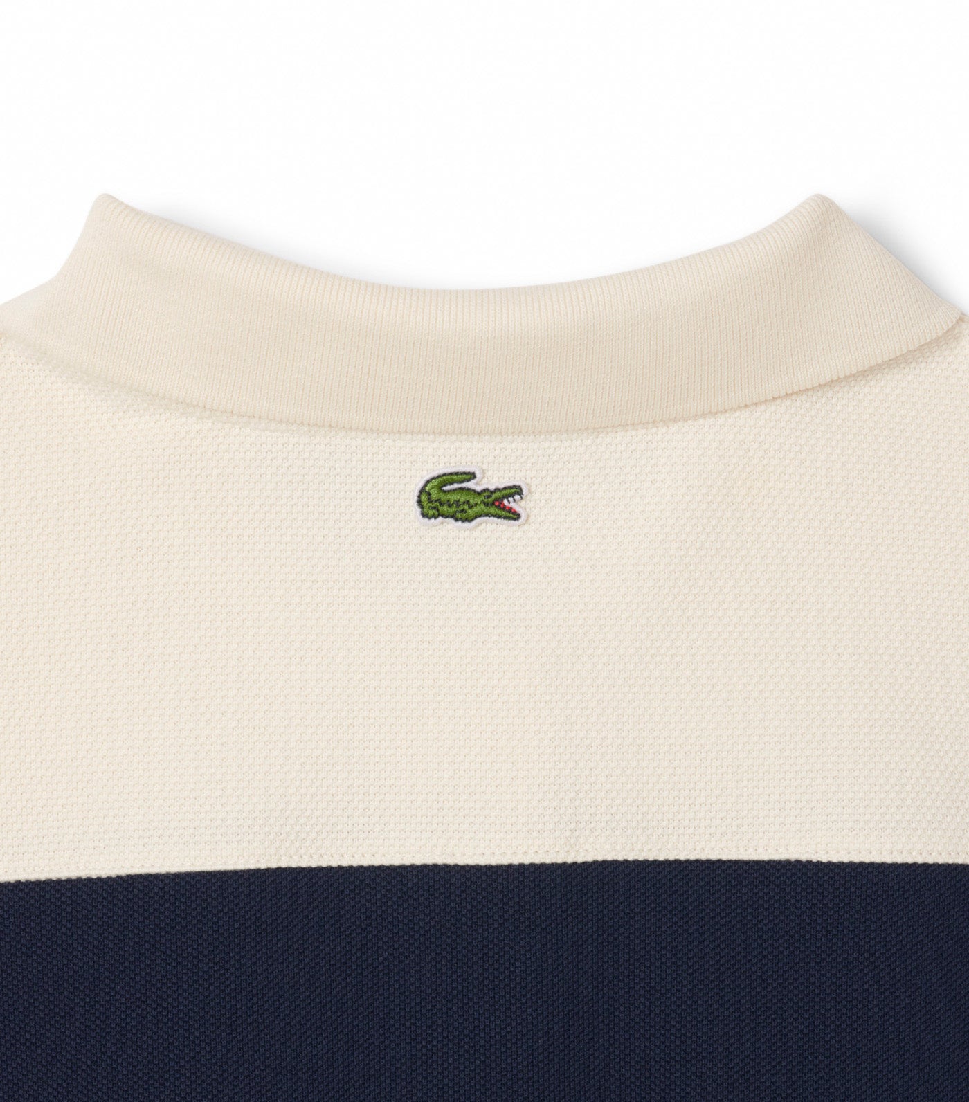 Lacoste French Made Slim Fit Striped Polo Shirt Navy Blue/Lapland