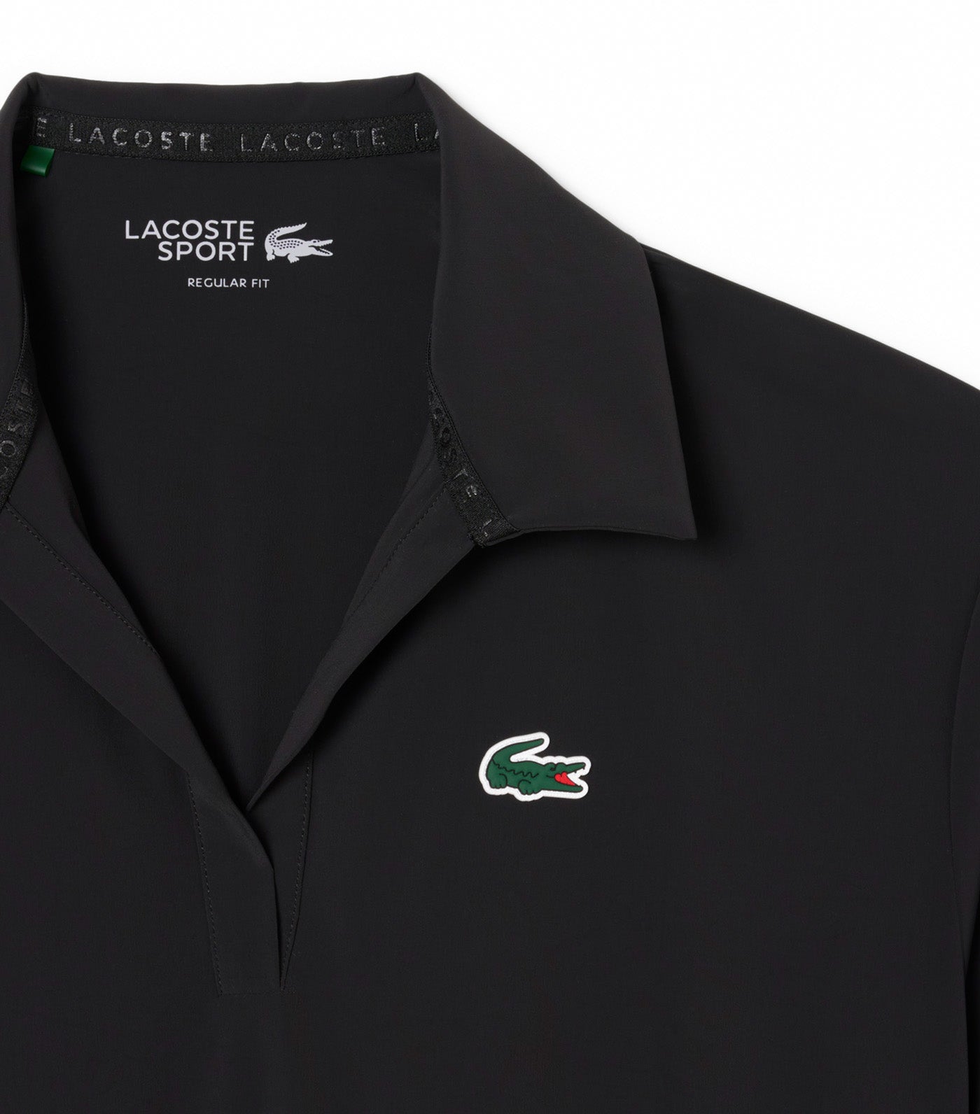 Lacoste Relaxed Fit Ultra Dry Stretch Sport Polo Shirt Black