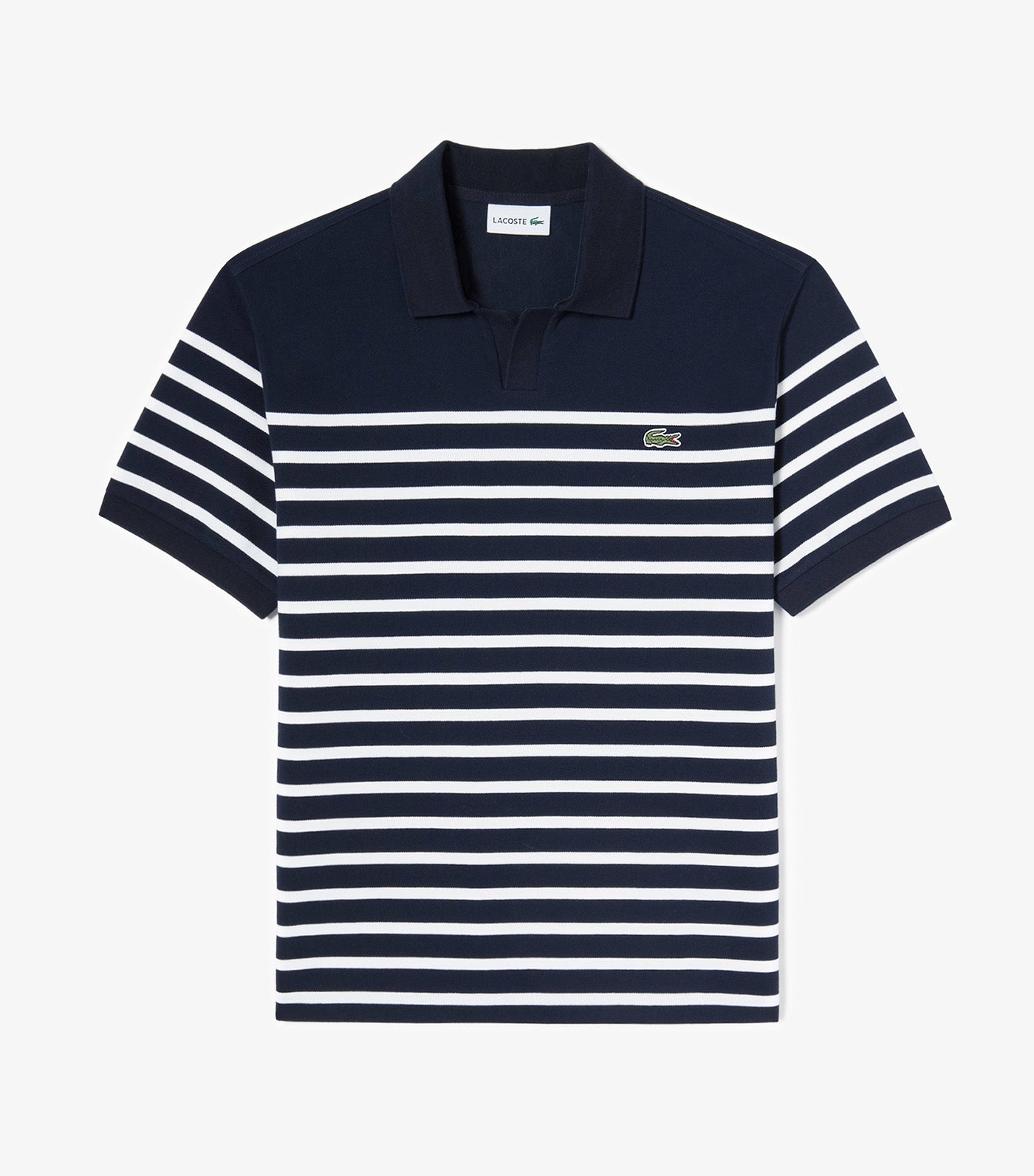 Striped Cotton Polo Shirt