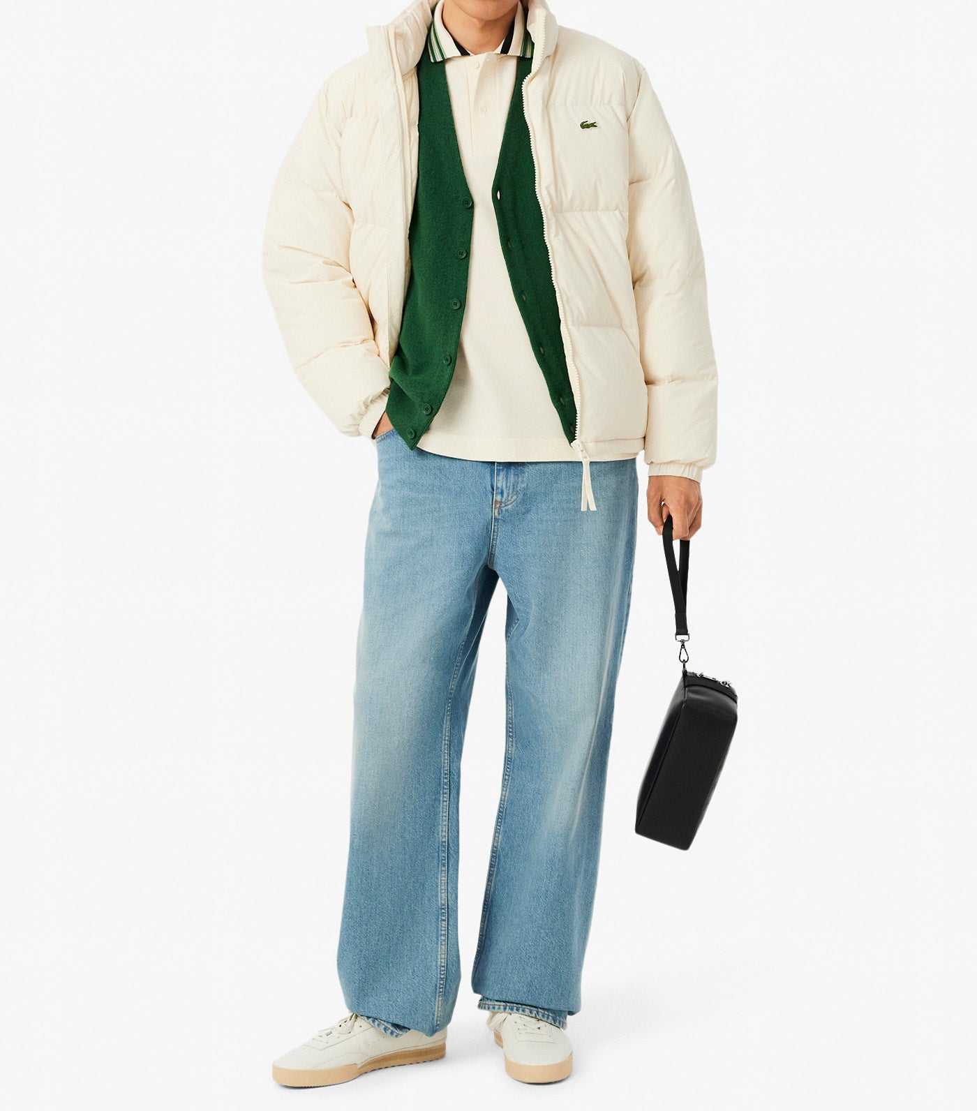 Men's Made In France Classic Fit Stripe Collar Polo Lapland