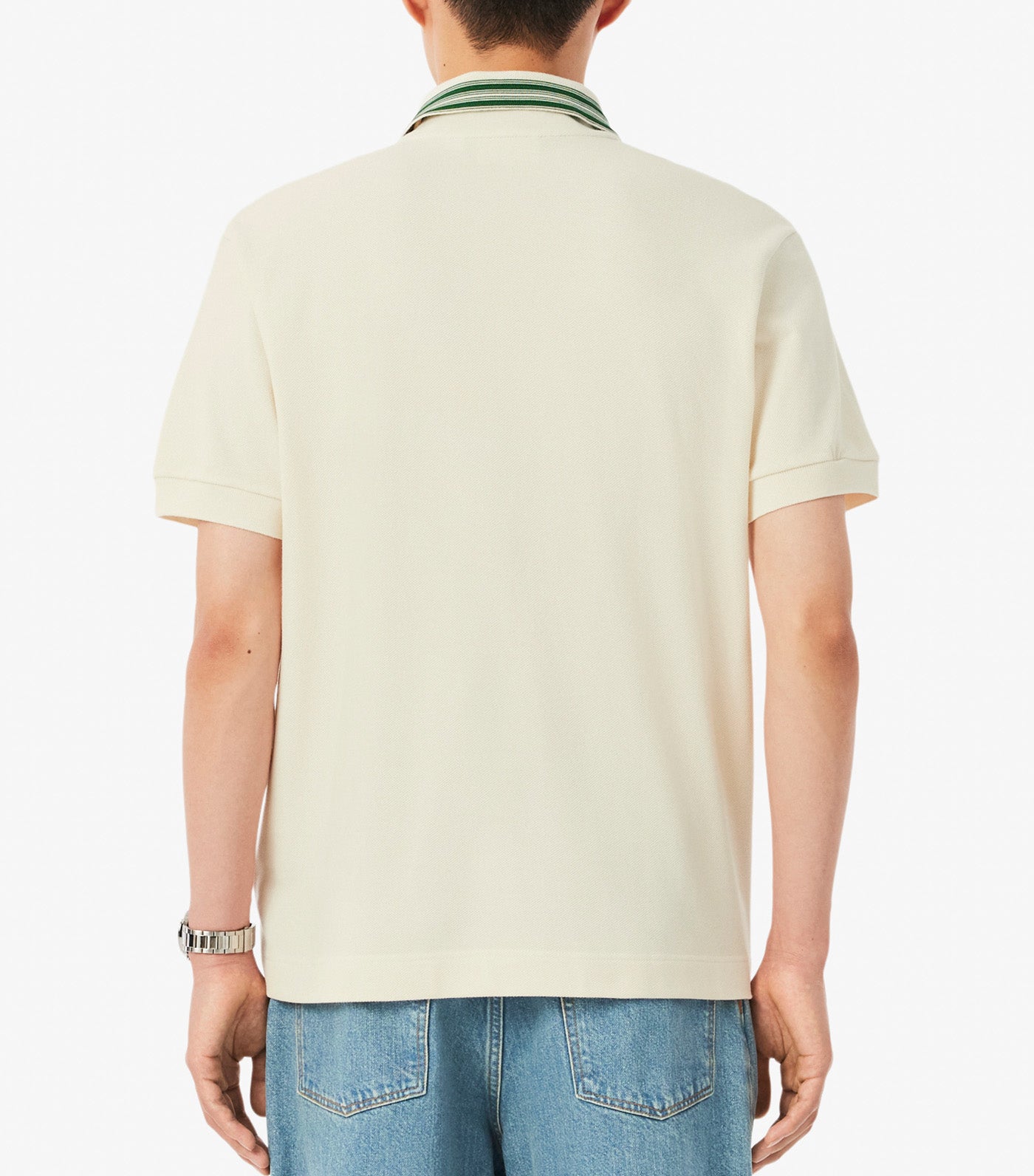 Men's Made In France Classic Fit Stripe Collar Polo Lapland