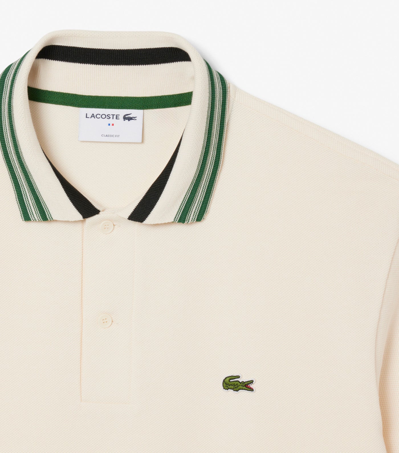 Men's Made In France Classic Fit Stripe Collar Polo Lapland