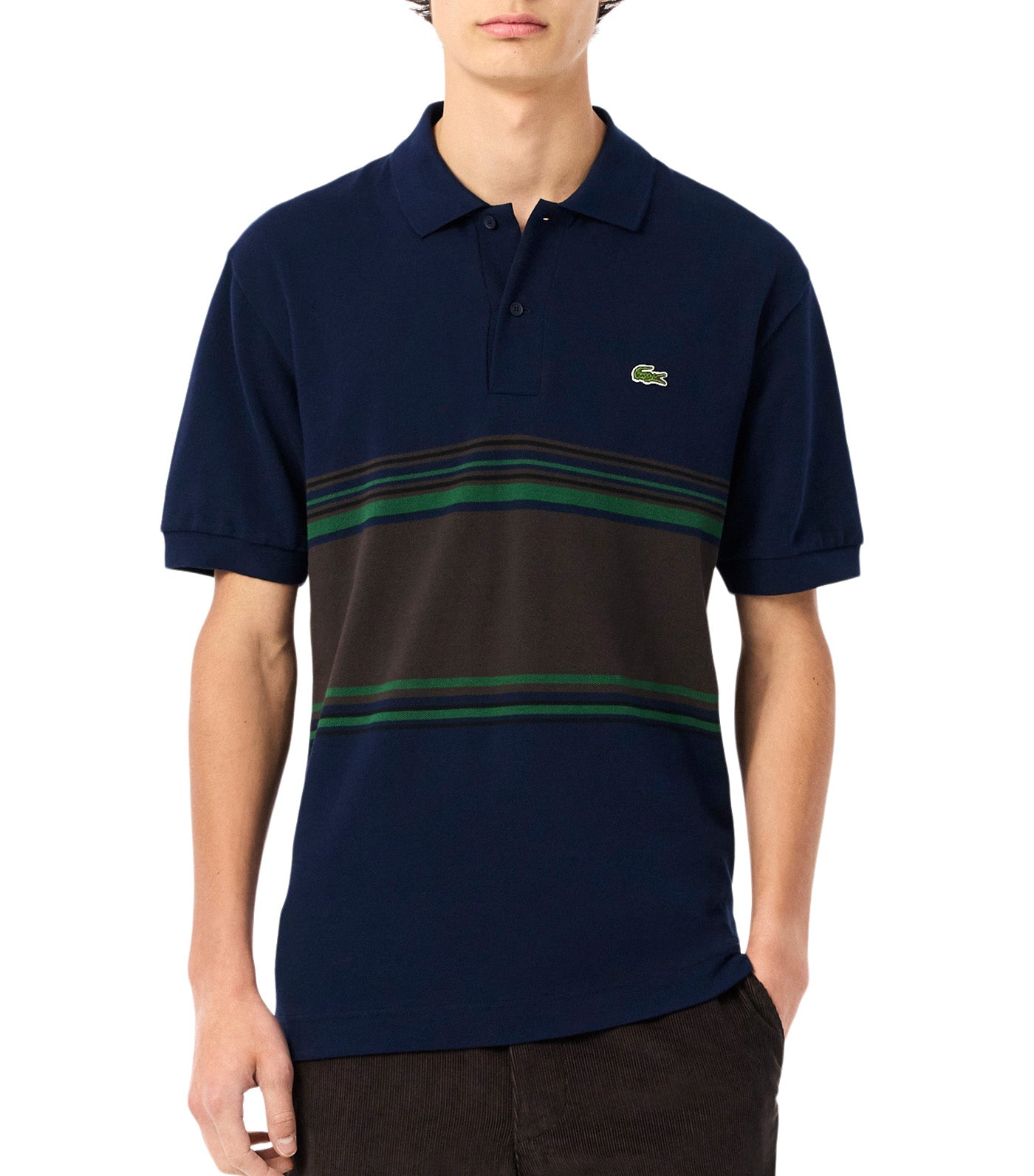 French Made Classic Fit Striped Polo Shirt