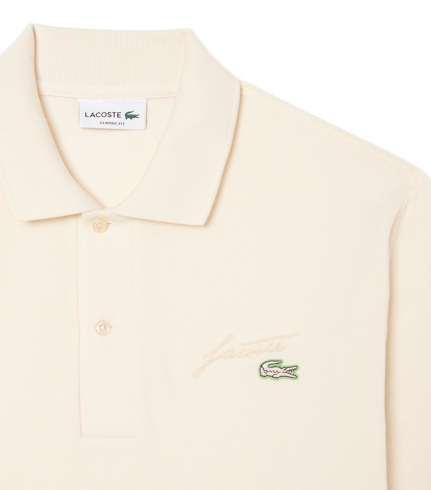 Classic Fit Embroidery Detail Piqué Polo Shirt