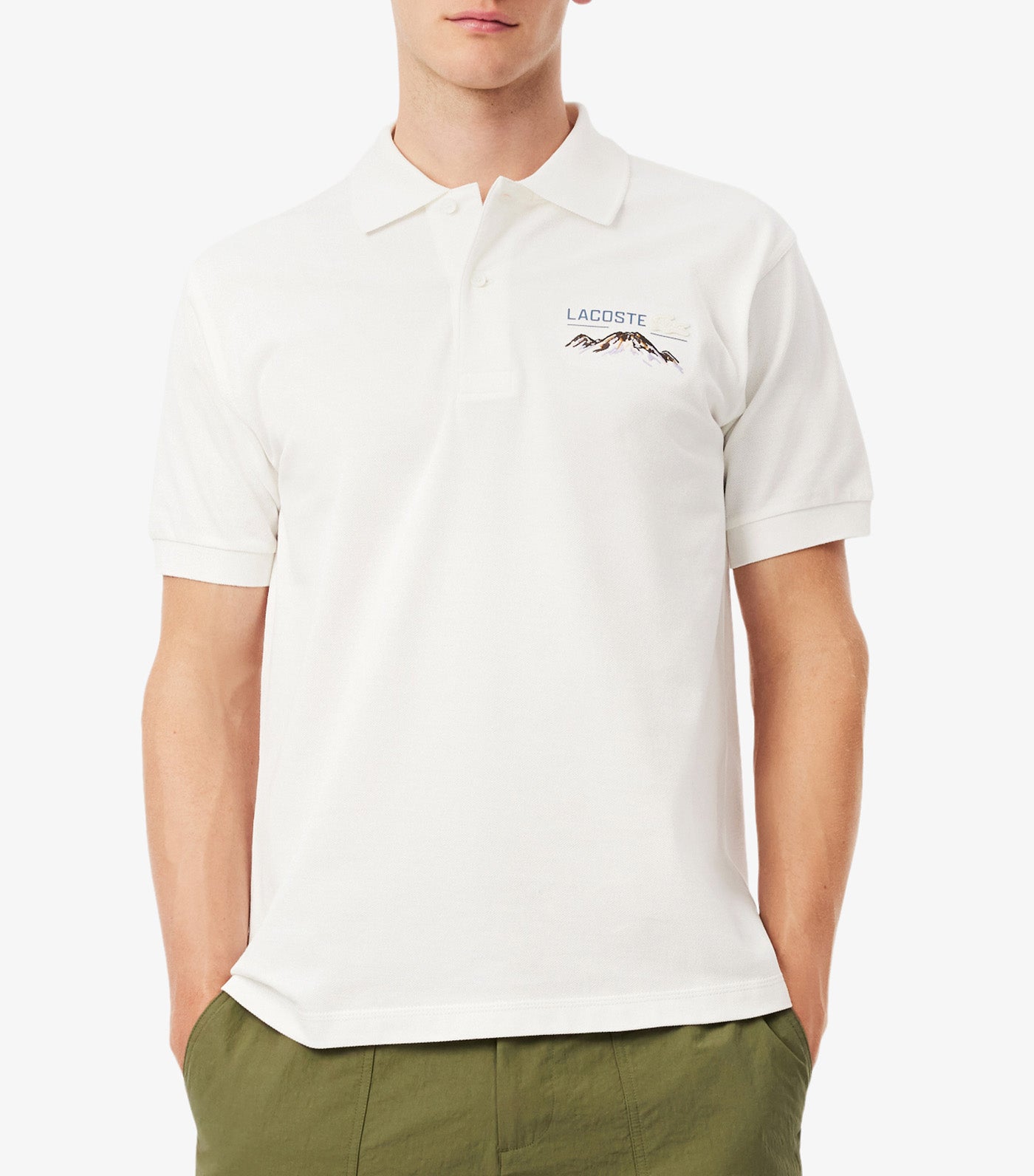 Classic Fit Embroidered Motif Piqué Polo Shirt