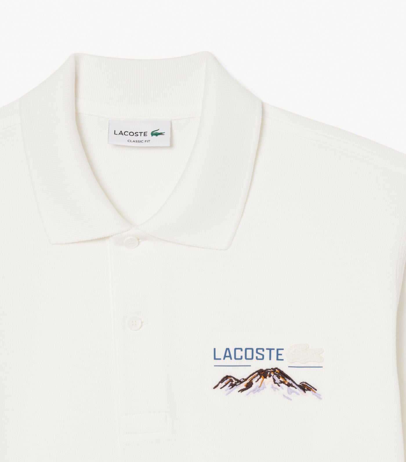 Classic Fit Embroidered Motif Piqué Polo Shirt