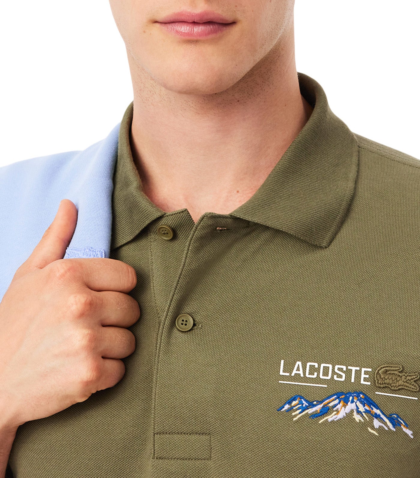 Classic Fit Embroidered Motif Piqué Polo Shirt