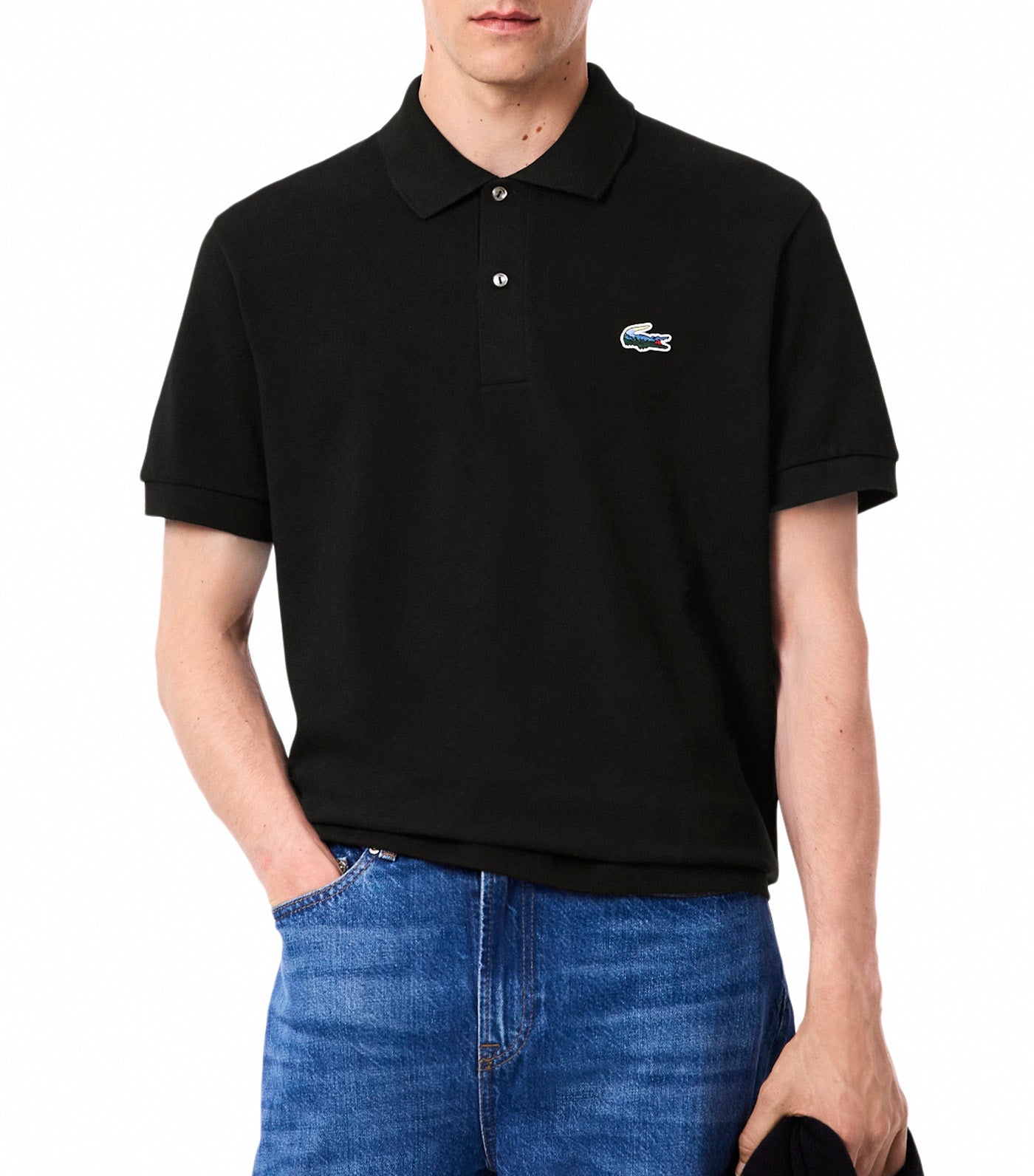 Classic Fit Landscape Crocodile Piqué Polo Shirt