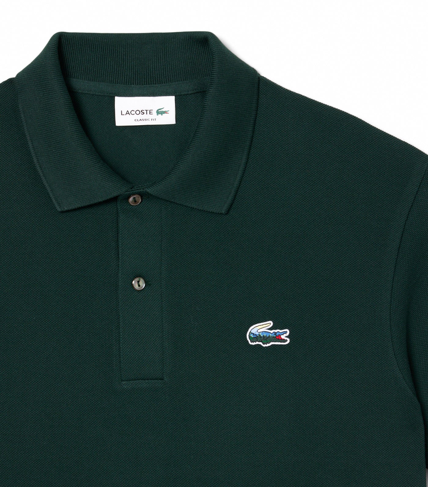 Classic Fit Landscape Crocodile Piqué Polo Shirt