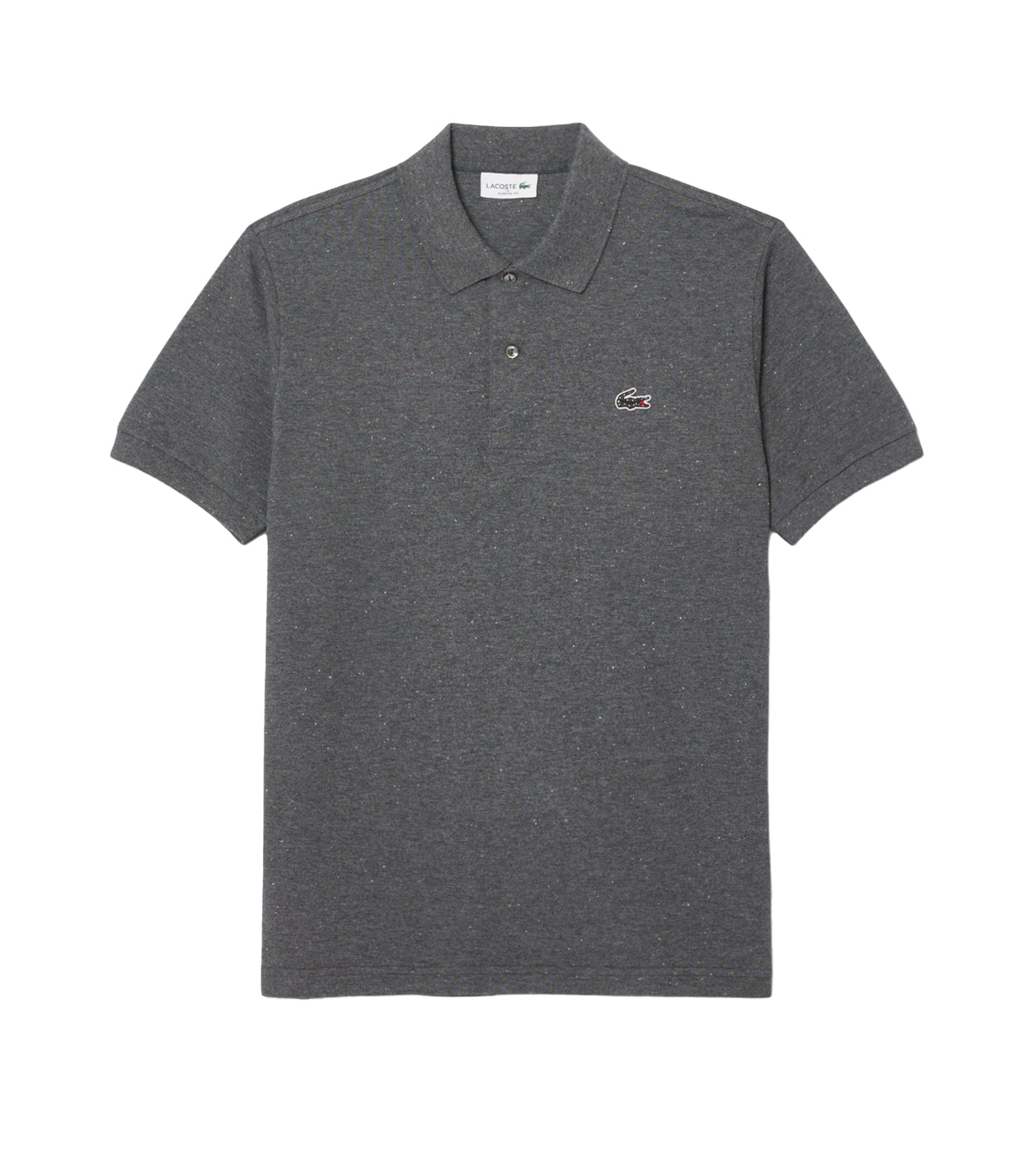 Lacoste Classic Fit Piqué Marl Polo Shirt Bitume Neps
