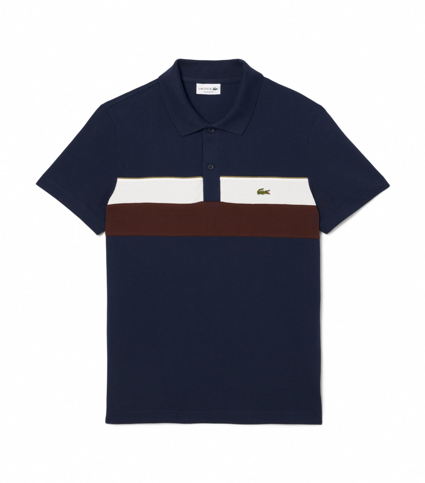 Regular Fit Color-Block Petit Piqué Polo Shirt