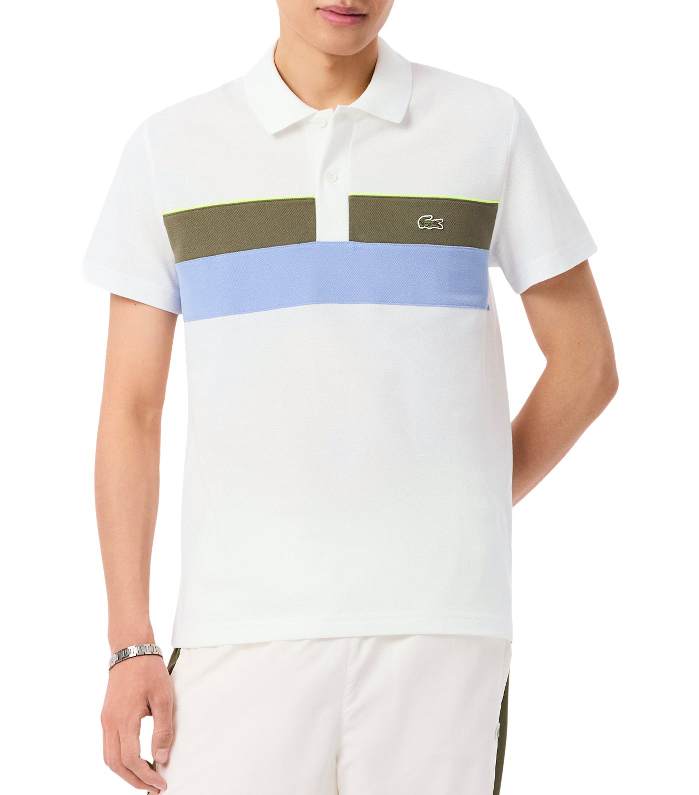 Regular Fit Color-Block Petit Piqué Polo Shirt