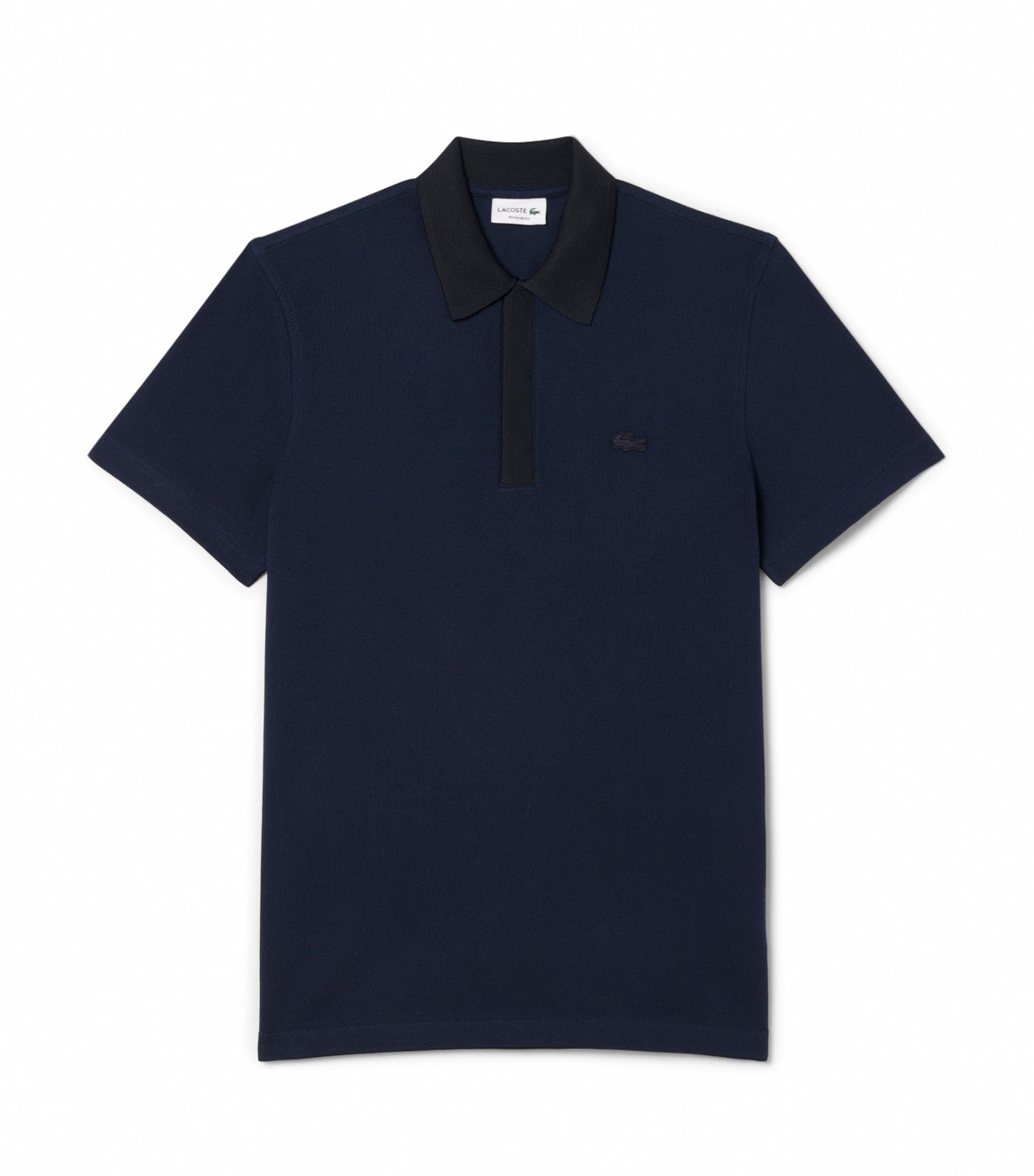Regular Fit Piqué Polo Shirt Navy Blue/Abysm