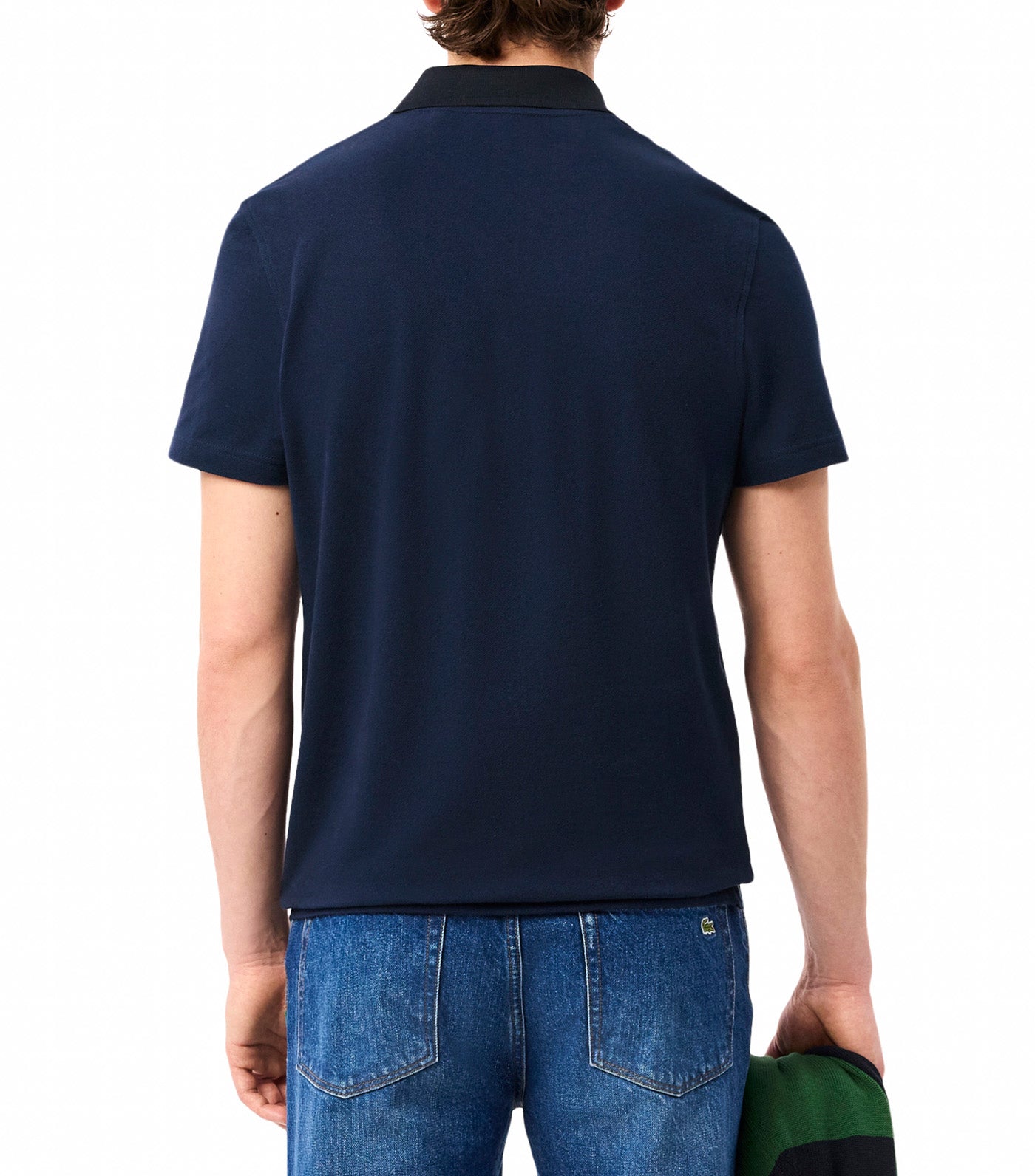 Regular Fit Piqué Polo Shirt Navy Blue/Abysm