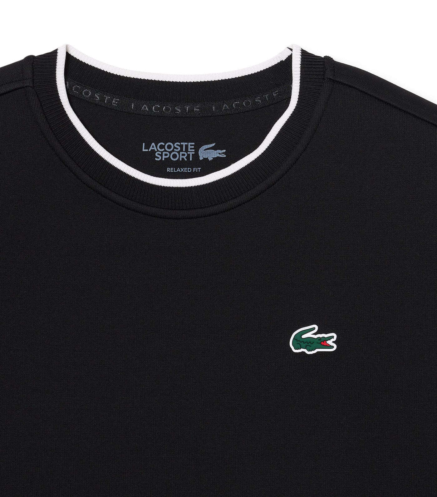 Contrast Trim Sport Sweatshirt Black/Flour