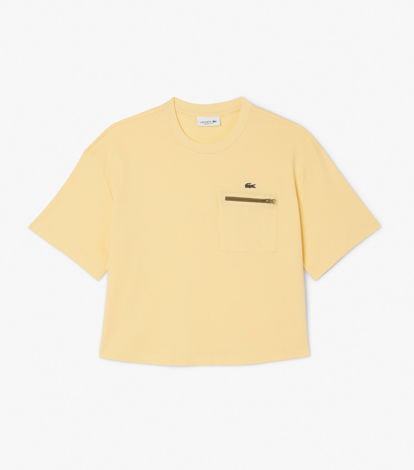 Oversized Zipped Pocket Detail T-Shirt