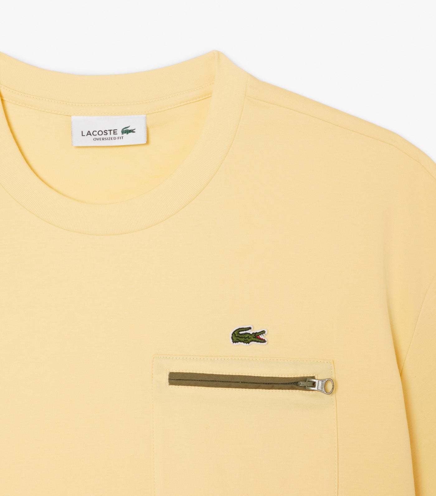 Oversized Zipped Pocket Detail T-Shirt