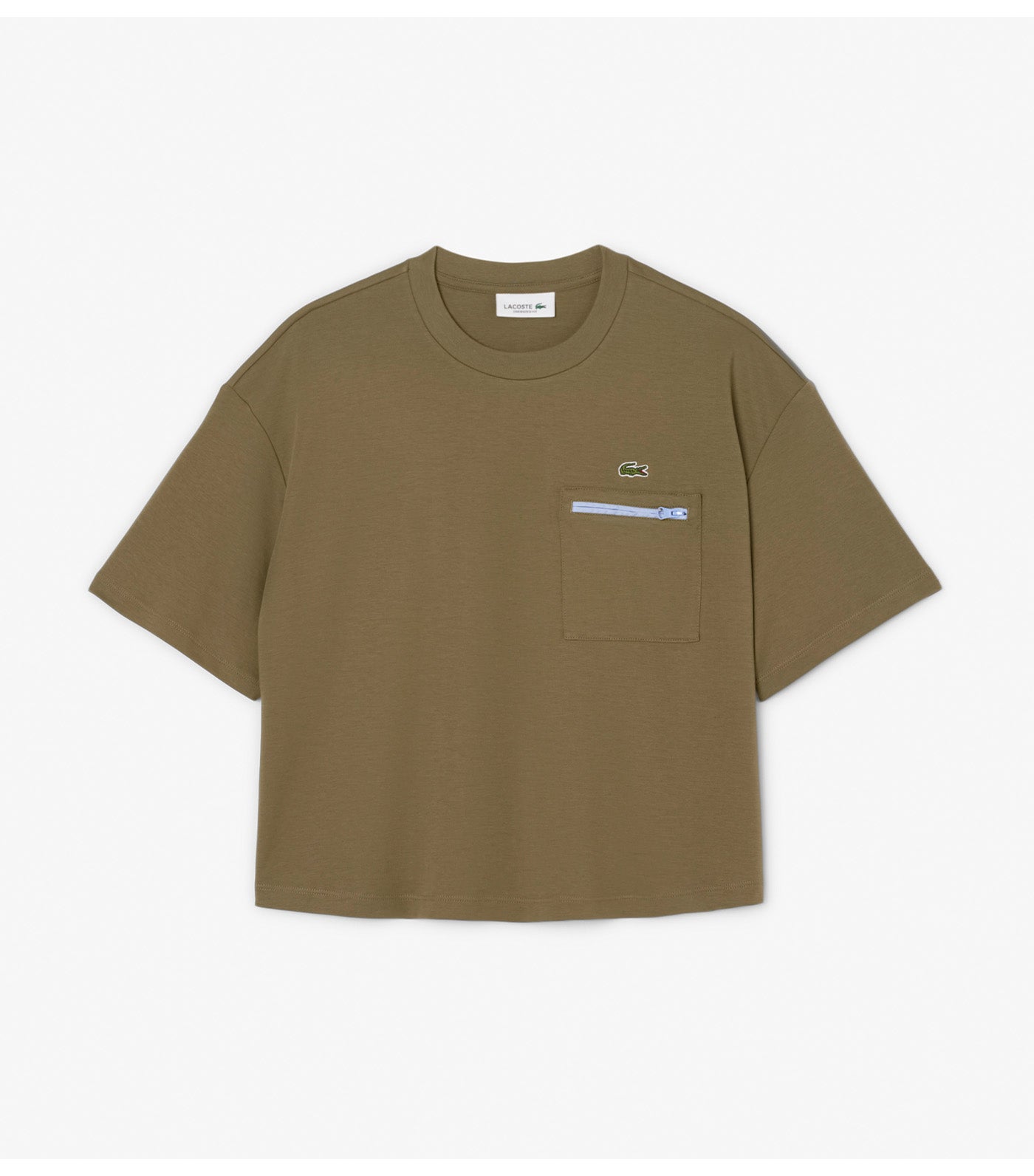 Oversized Zipped Pocket Detail T-Shirt