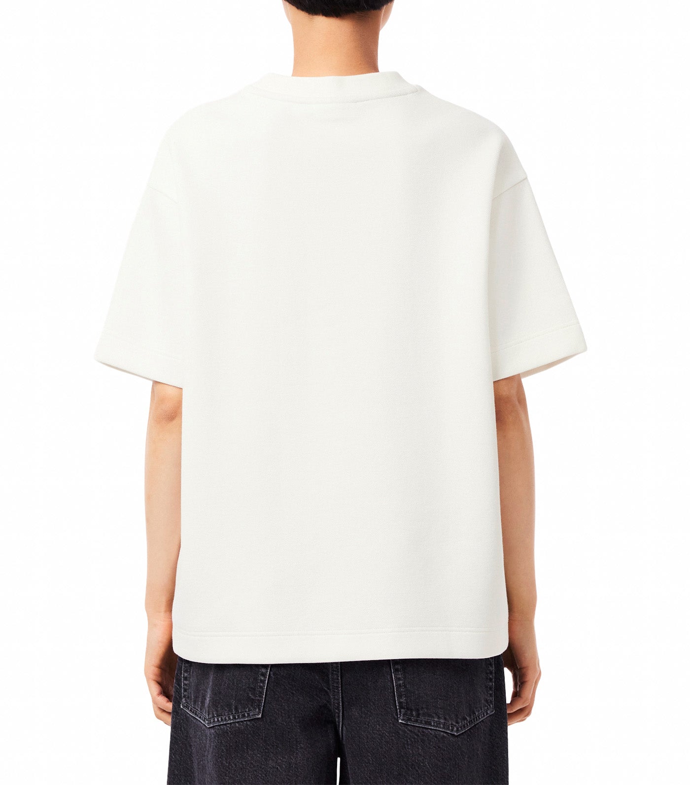 Lacoste Oversized Double Face Piqué T-Shirt Flour