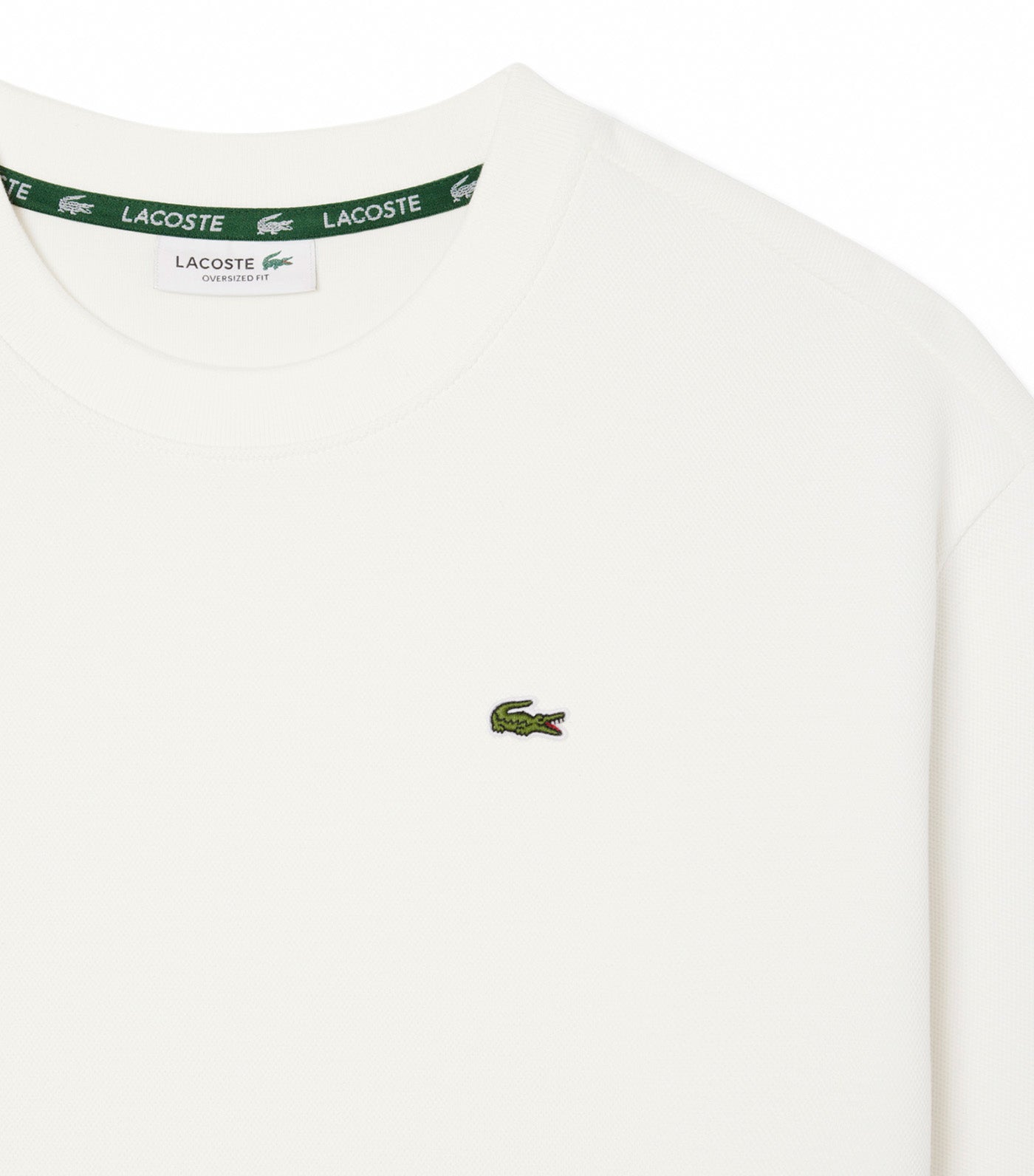 Lacoste Oversized Double Face Piqué T-Shirt Flour