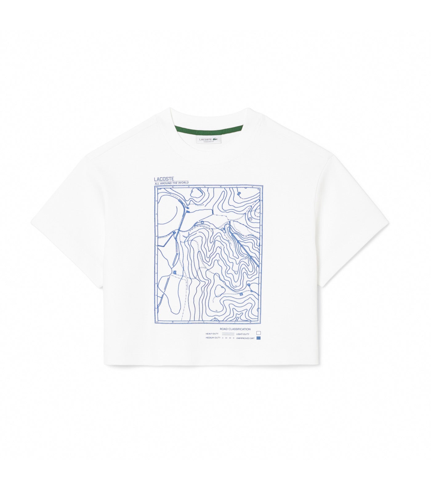Lacoste Heavy Jersey Oversized Embroidered T-Shirt White
