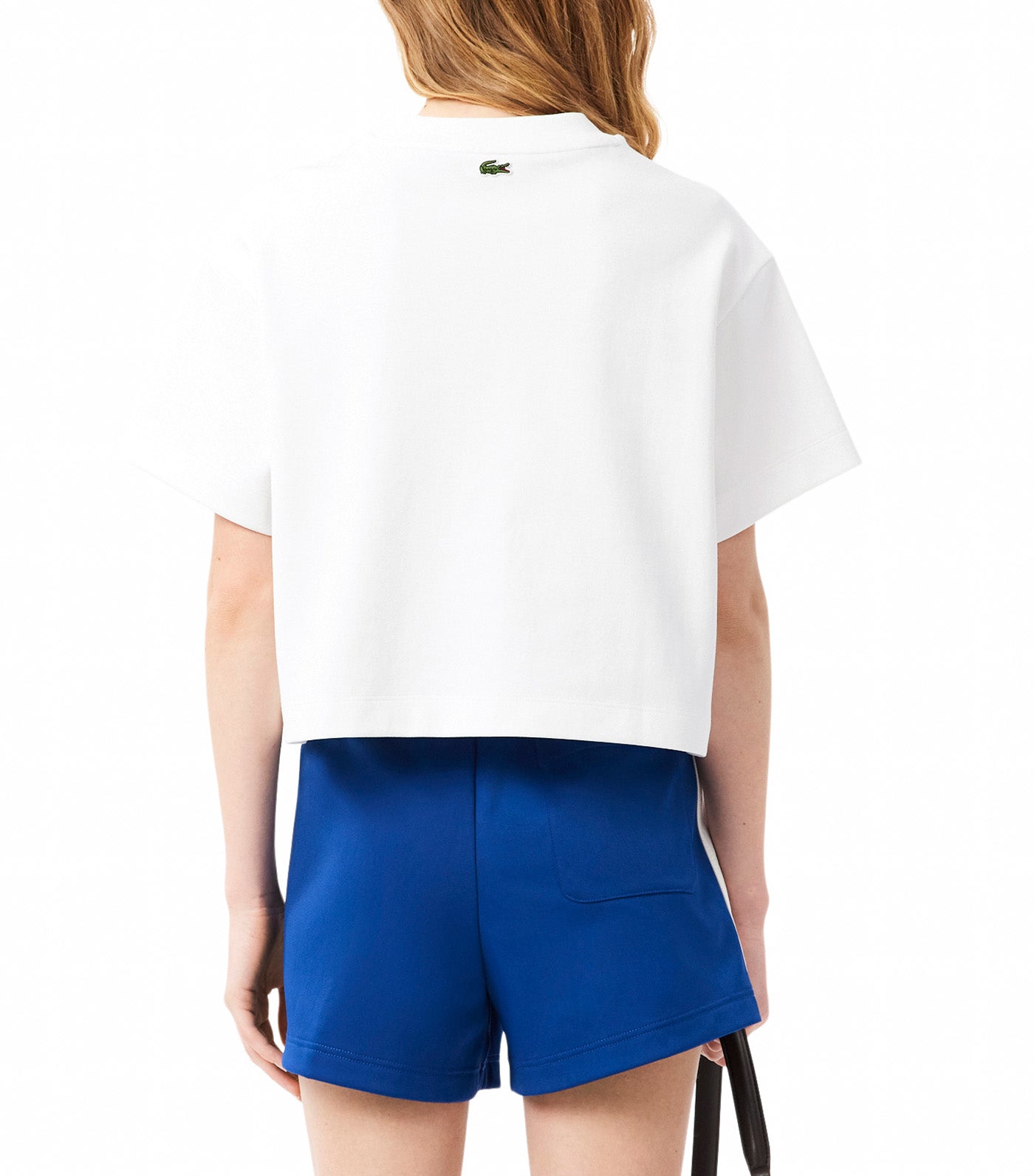 Lacoste Heavy Jersey Oversized Embroidered T-Shirt White