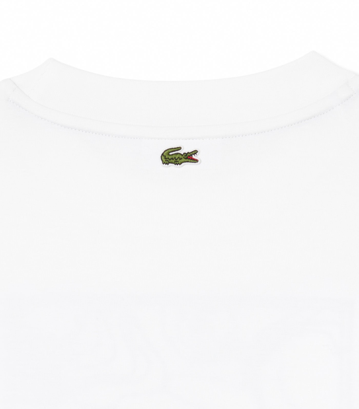 Lacoste Heavy Jersey Oversized Embroidered T-Shirt White