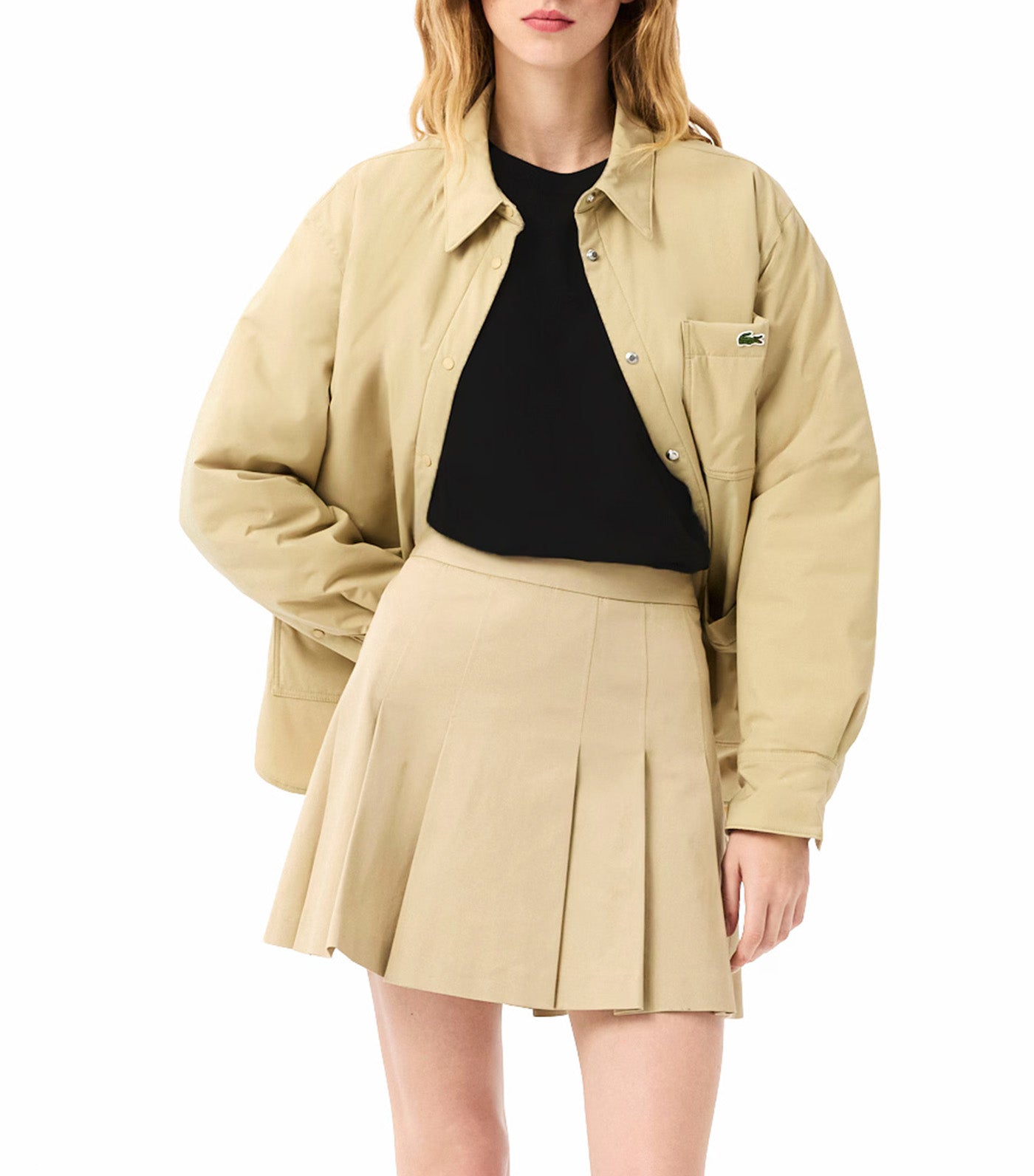 Oversized Short Cut Cotton Logo T-Shirt