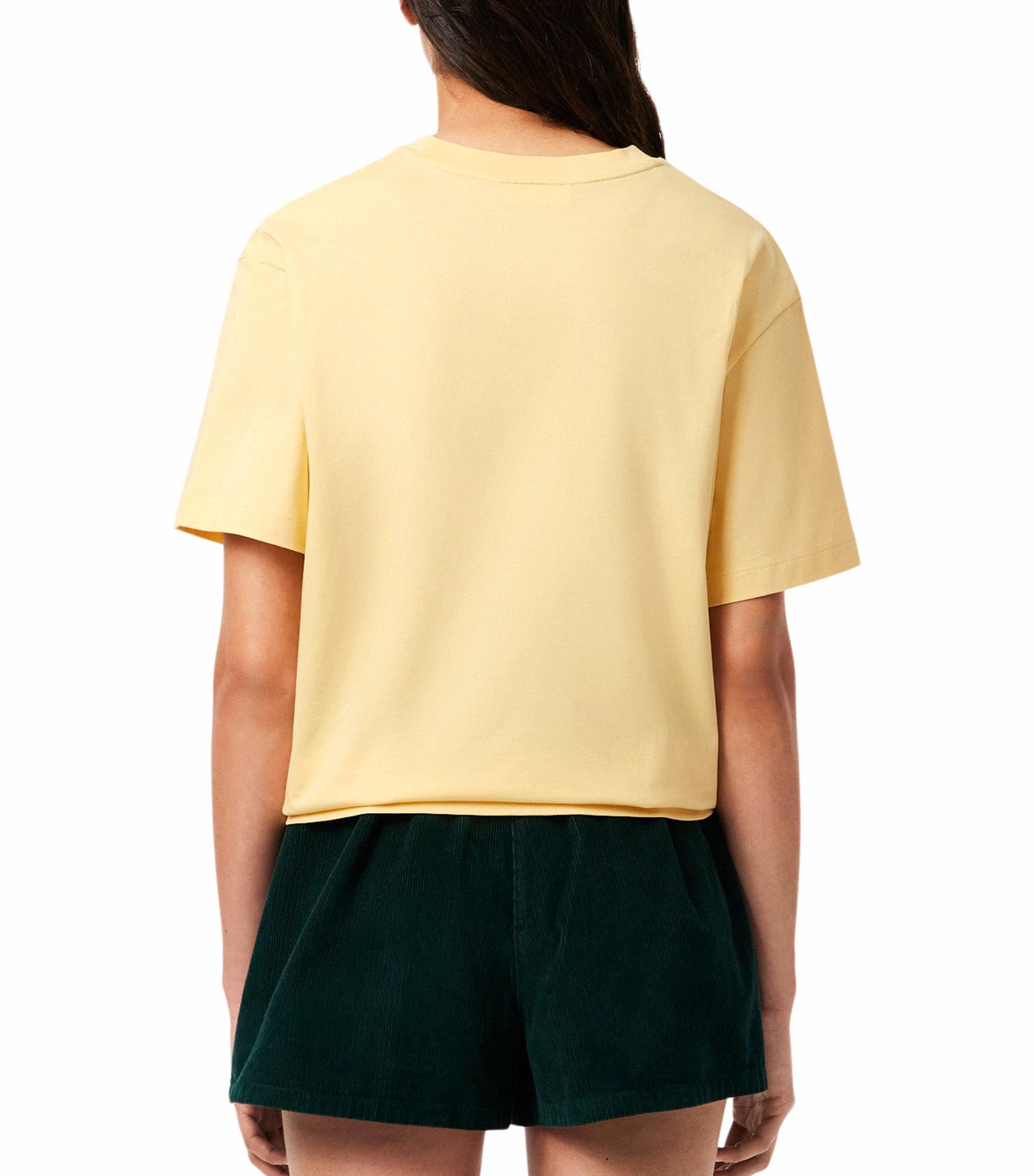 Oversized Short Cut Cotton Logo T-Shirt