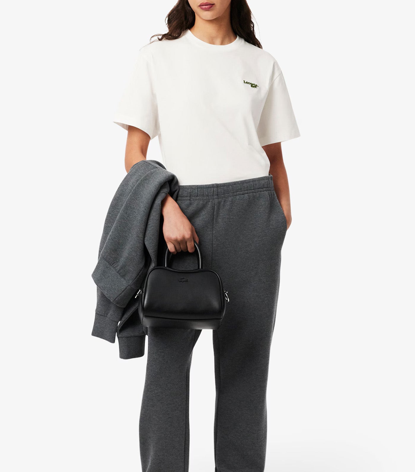 Oversized Short Cut Cotton Logo T-Shirt