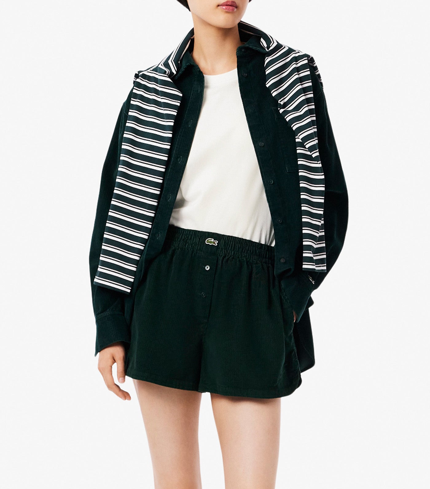 Lacoste Cotton Badge T-Shirt Flour