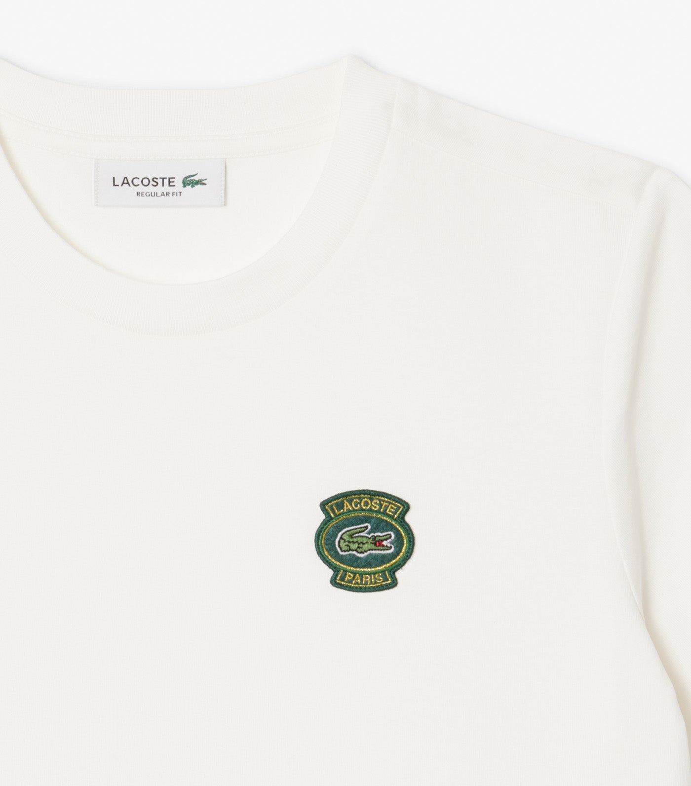 Lacoste Cotton Badge T-Shirt Flour