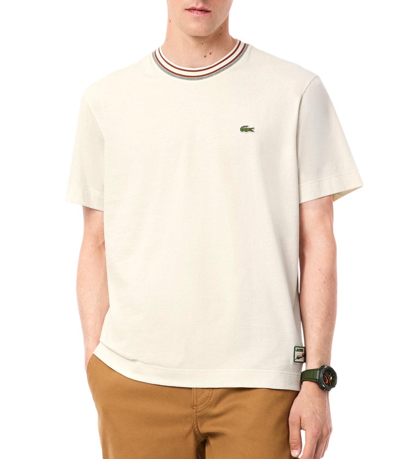 French Made Stripe Neck T-Shirt Lapland