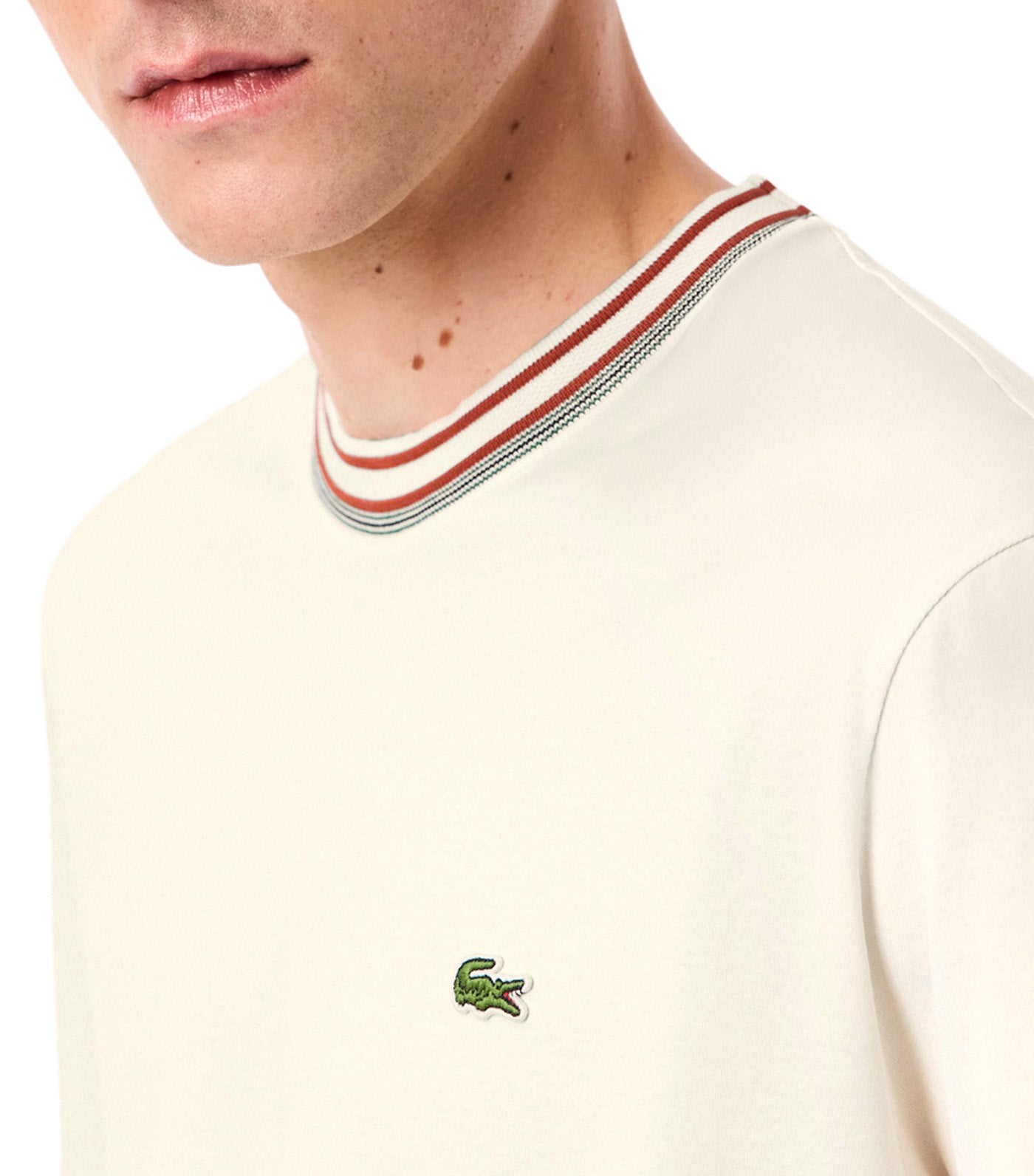 French Made Stripe Neck T-Shirt Lapland