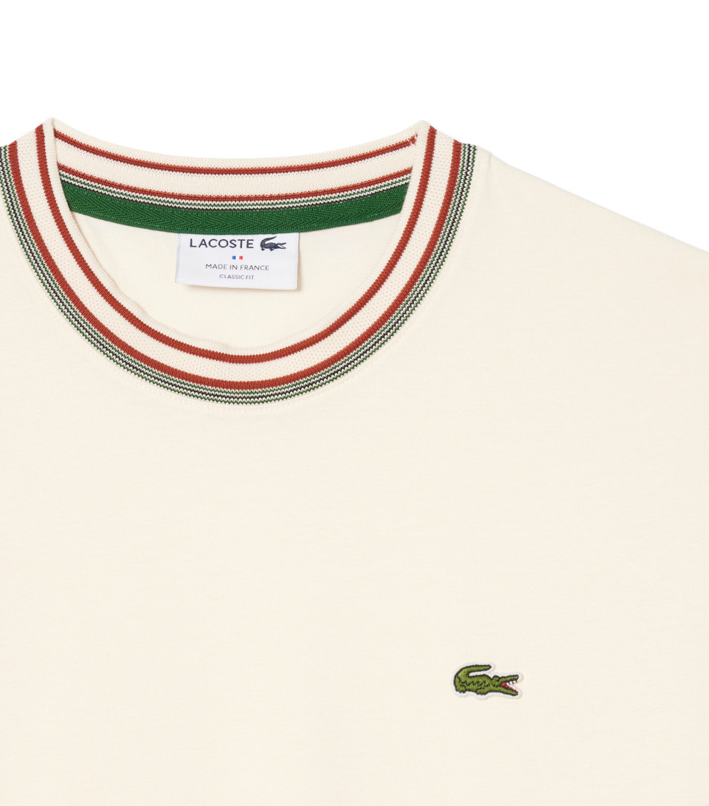 French Made Stripe Neck T-Shirt Lapland