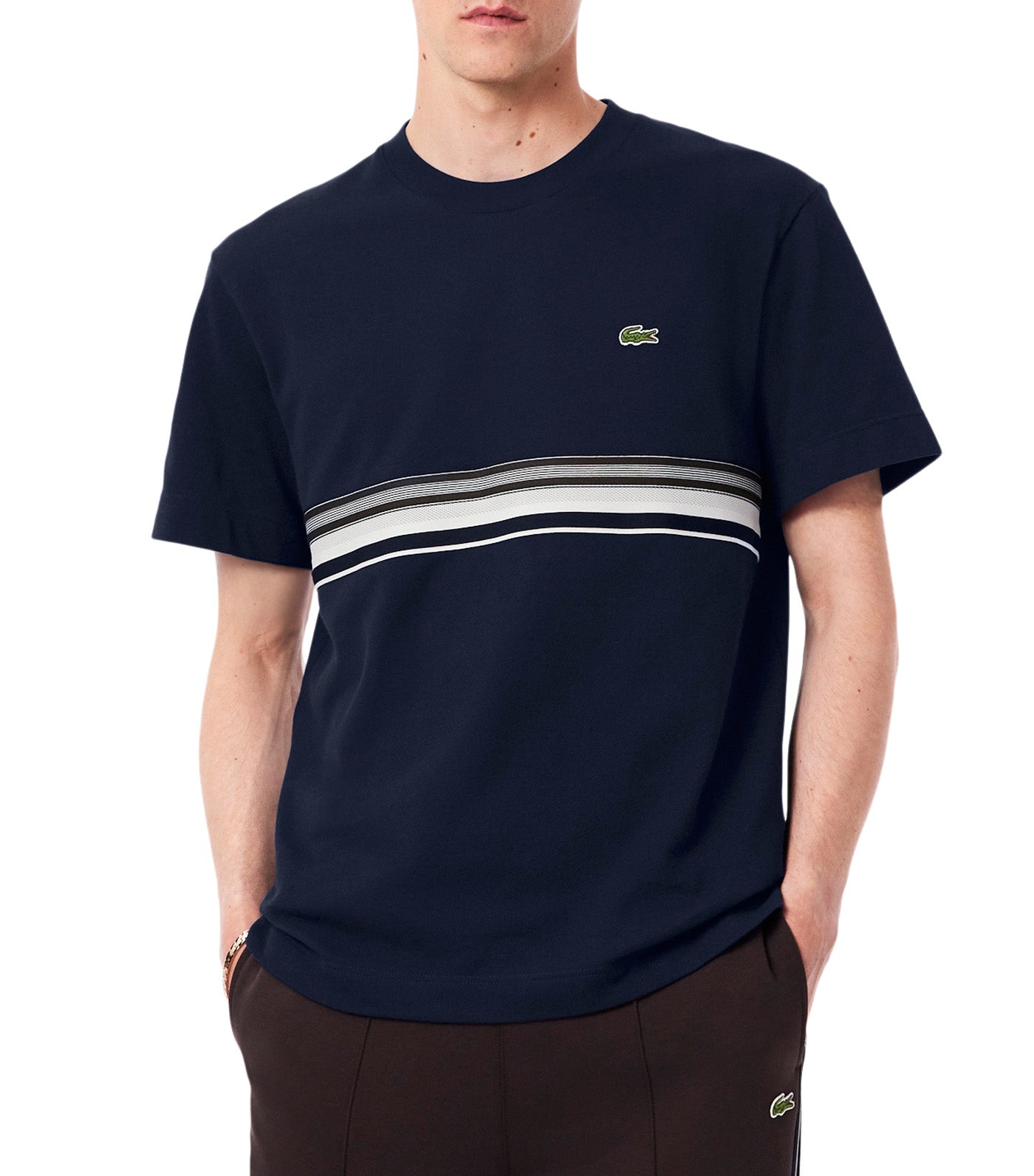 French Made Striped Band T-Shirt