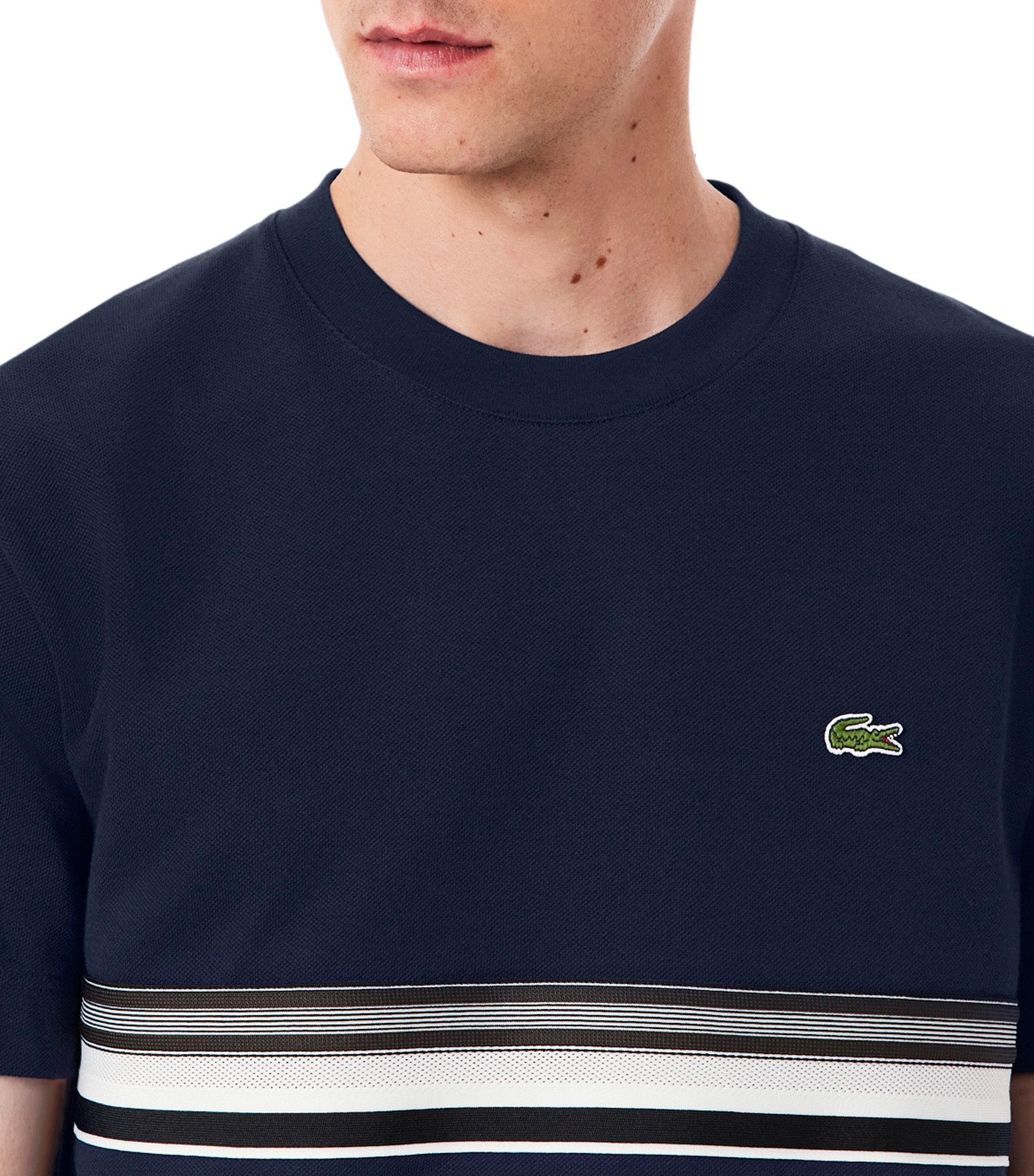 French Made Striped Band T-Shirt